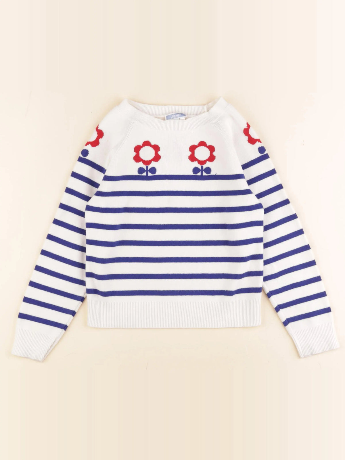 Jacadi - pull bleu - 8 ans