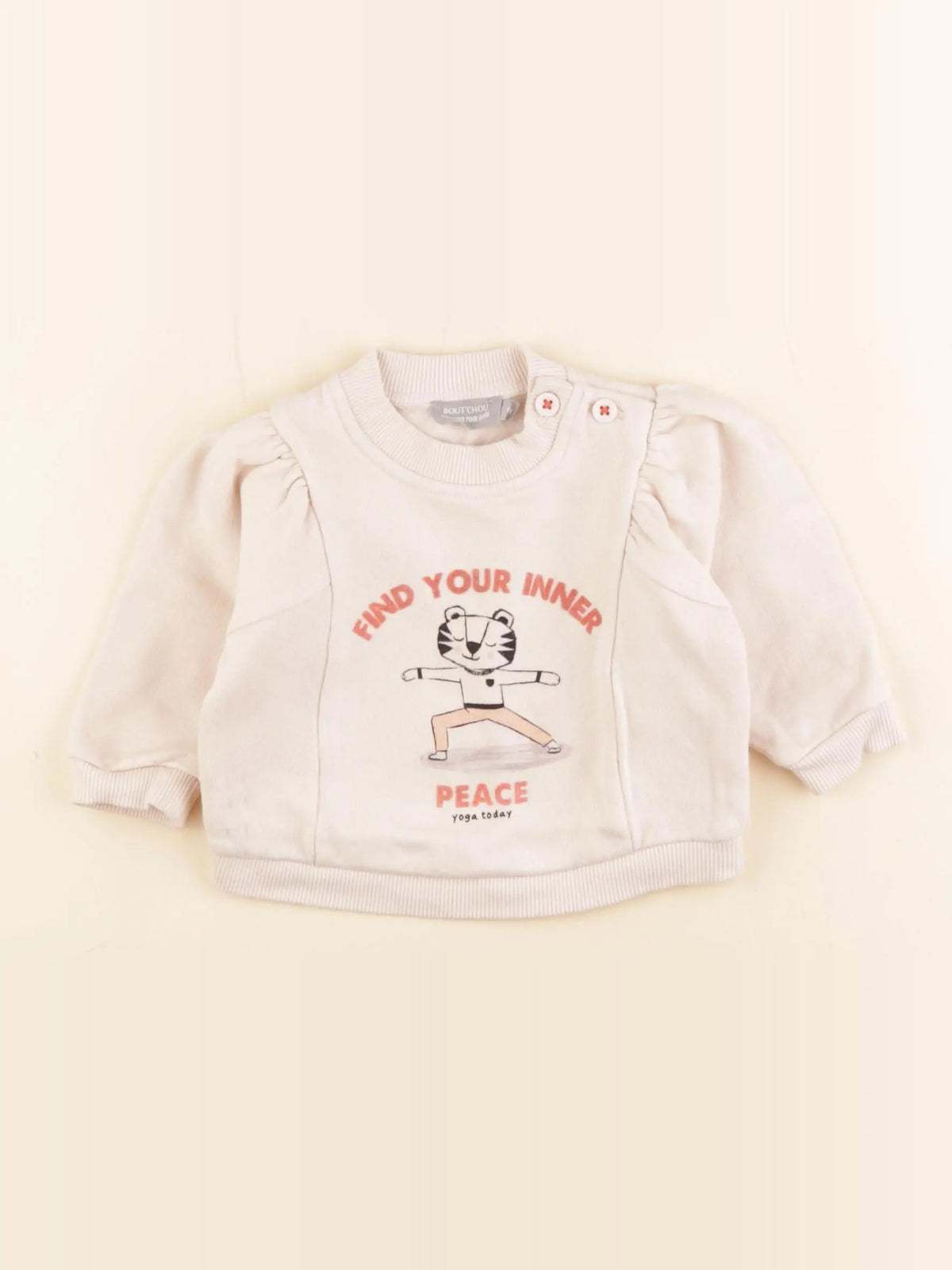 Boutchou - sweat multicolore - 6 mois