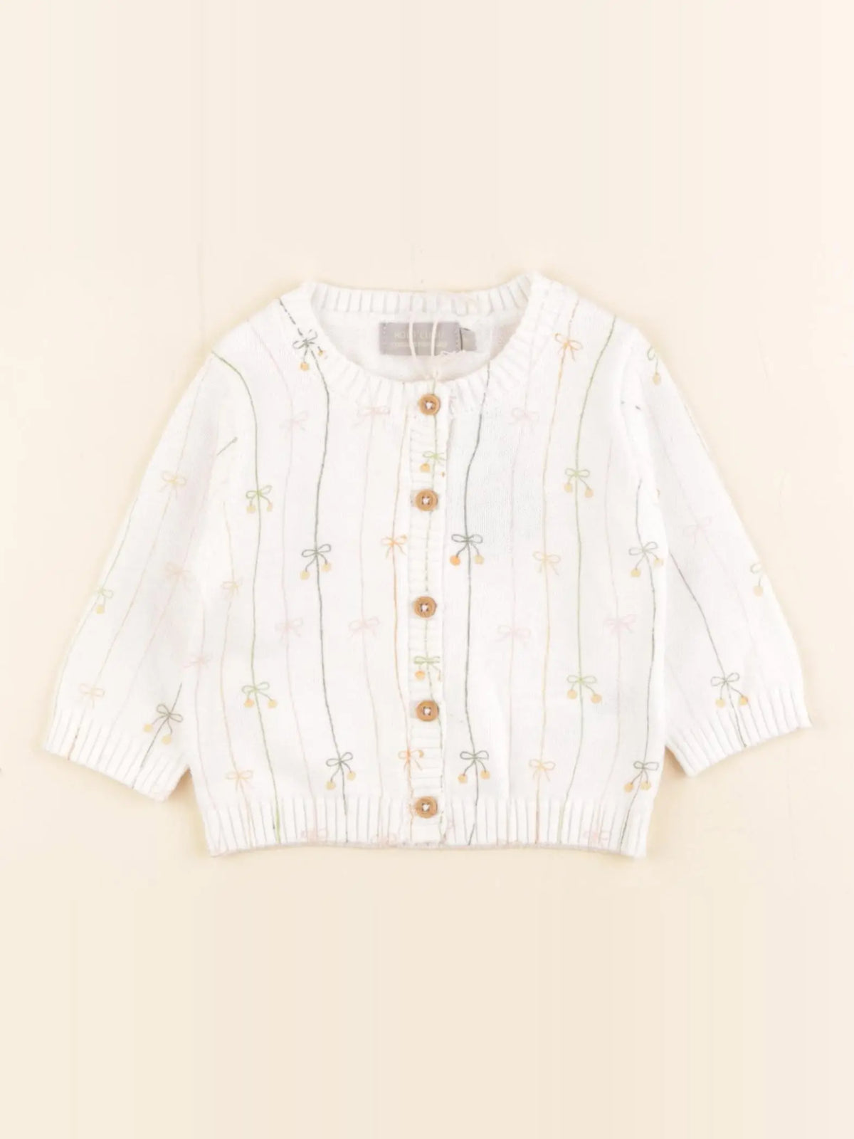 Boutchou - gilet multicolore - 3 mois