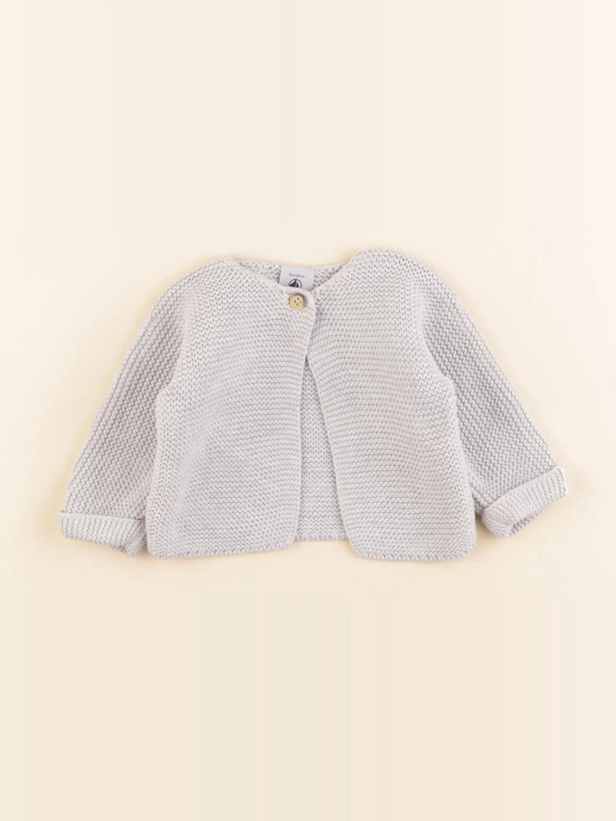 Petit Bateau - gilet gris - 3 mois