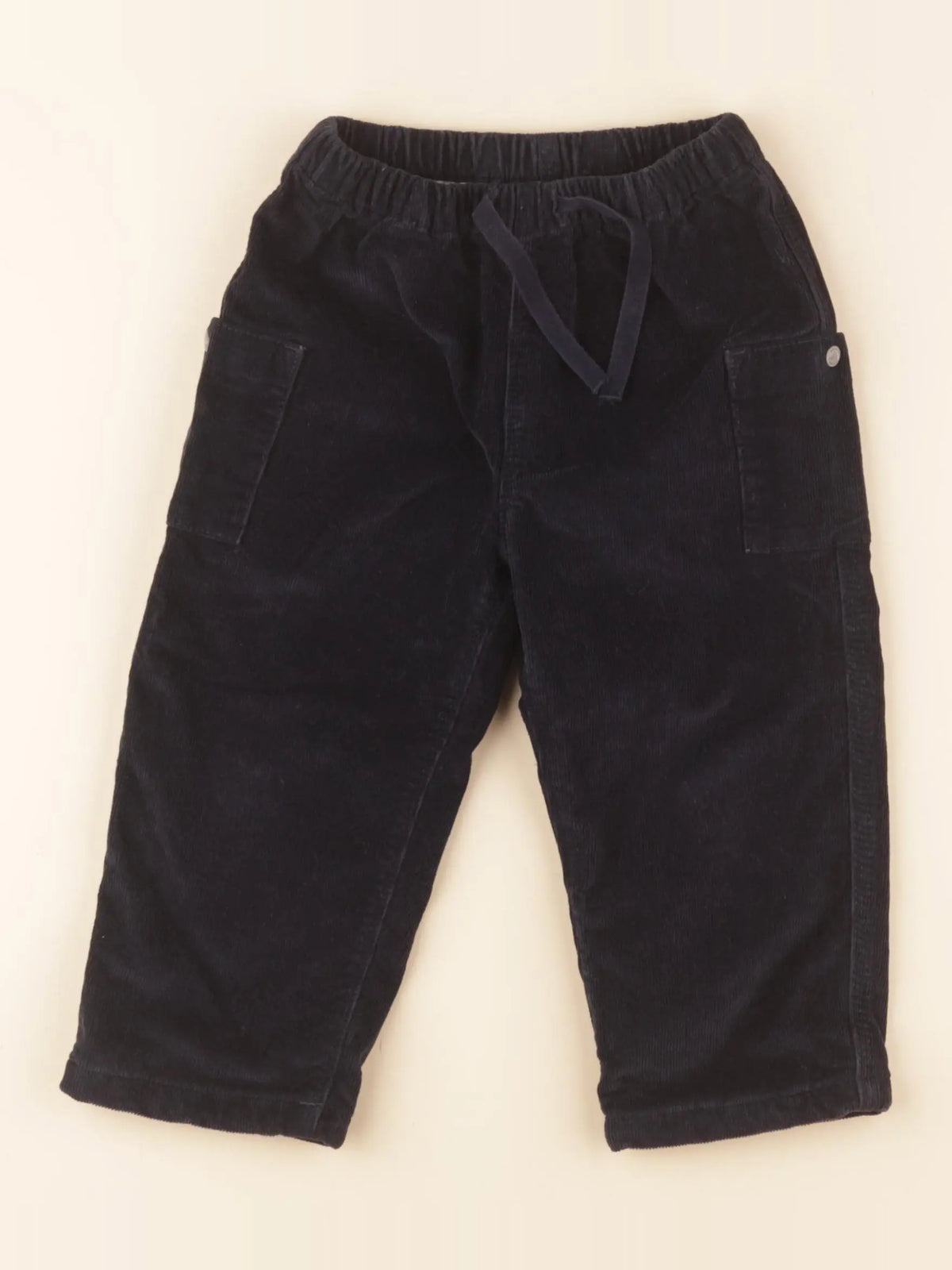 Petit Bateau - pantalon bleu - 24 mois
