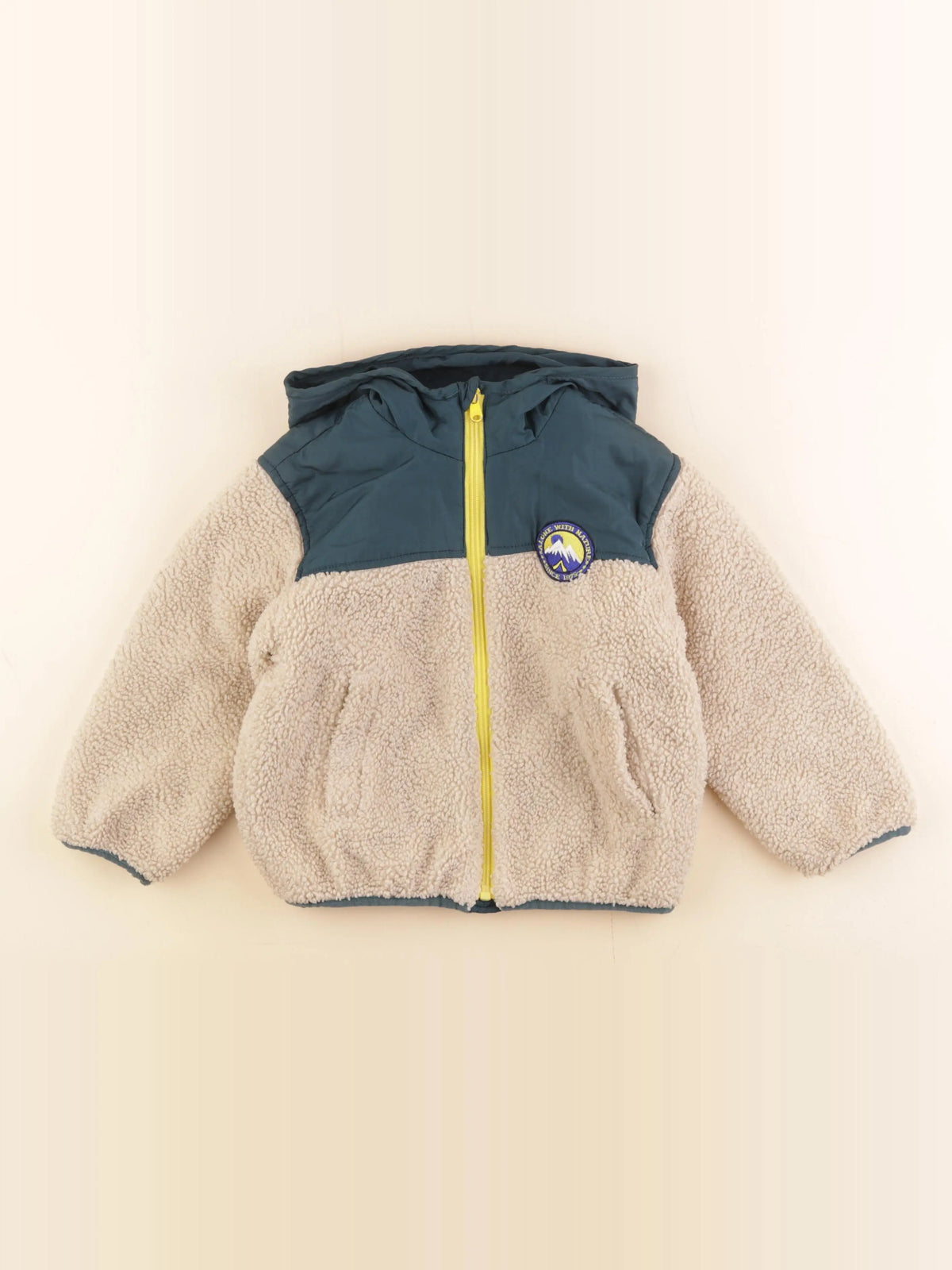 Zara - veste marron, vert - 3/4 ans