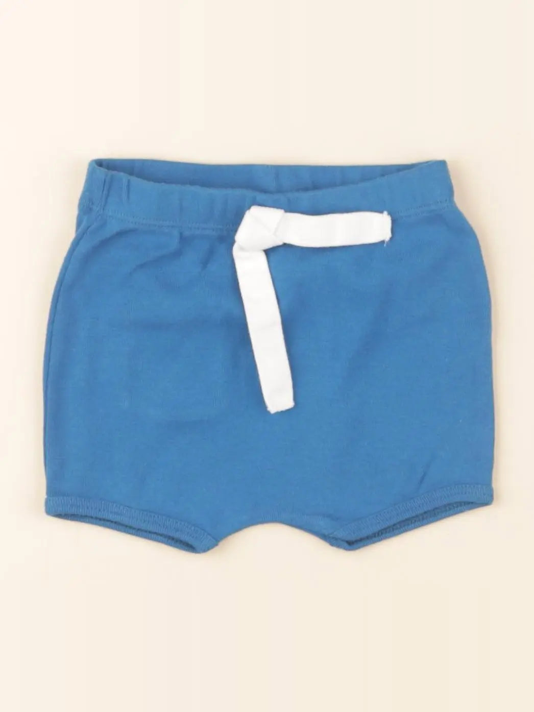 Petit Bateau - lot de 2 shorts bleu - 6 mois