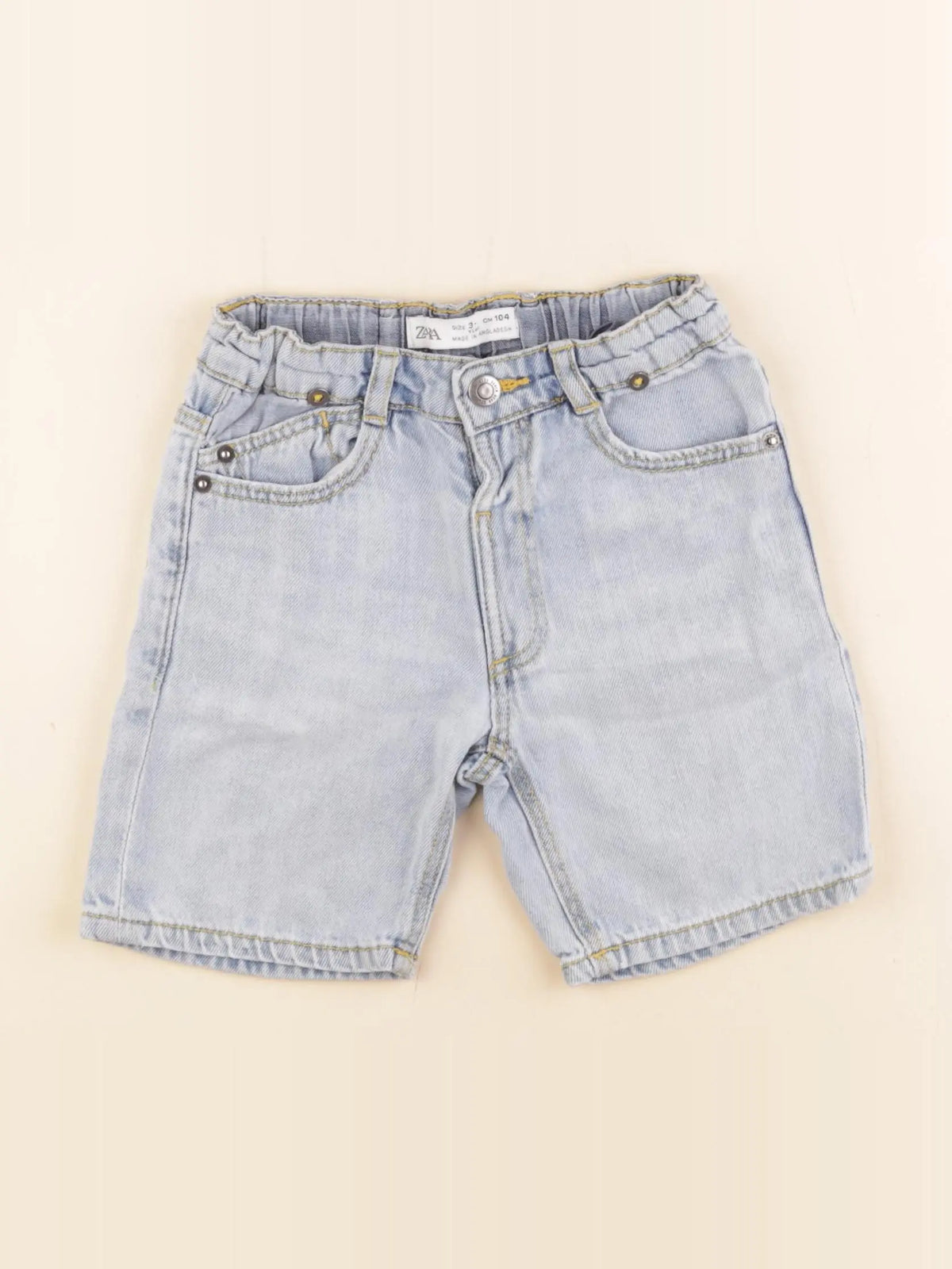Zara - short bleu - 3/4 ans