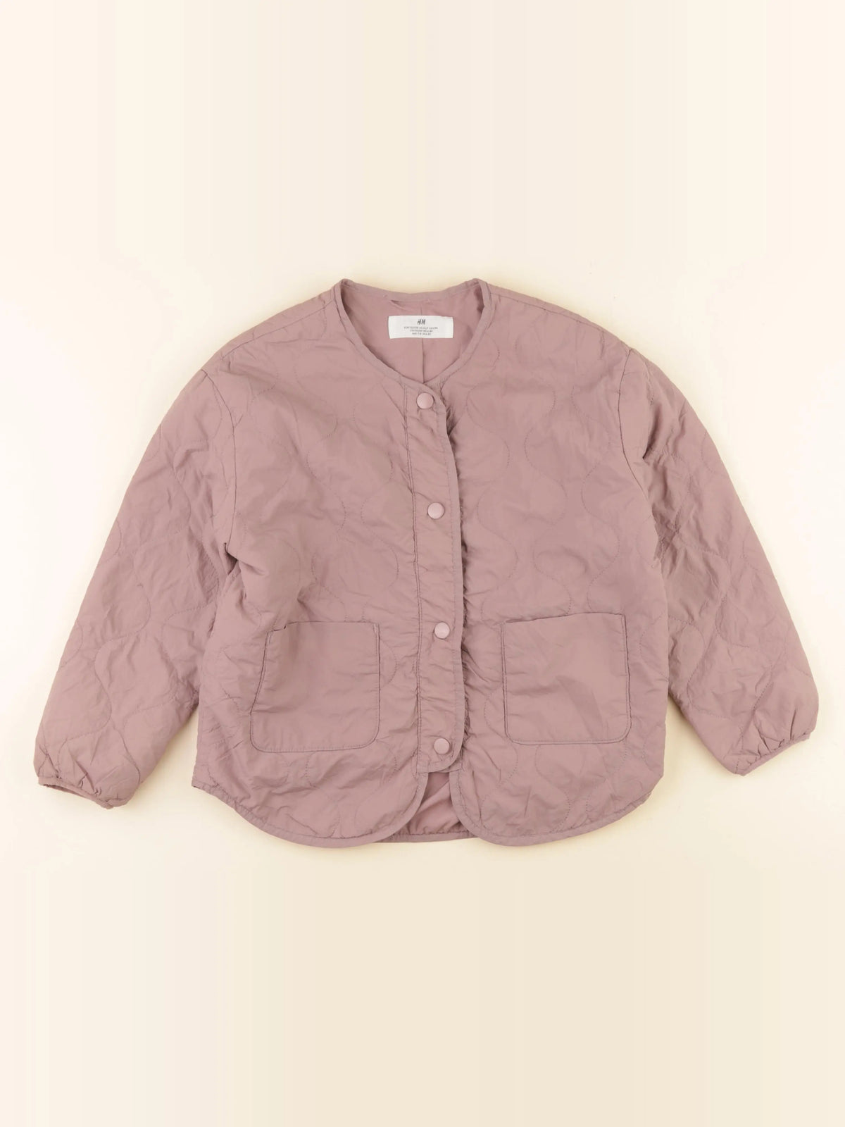 H&M - doudoune rose - 6/8 ans