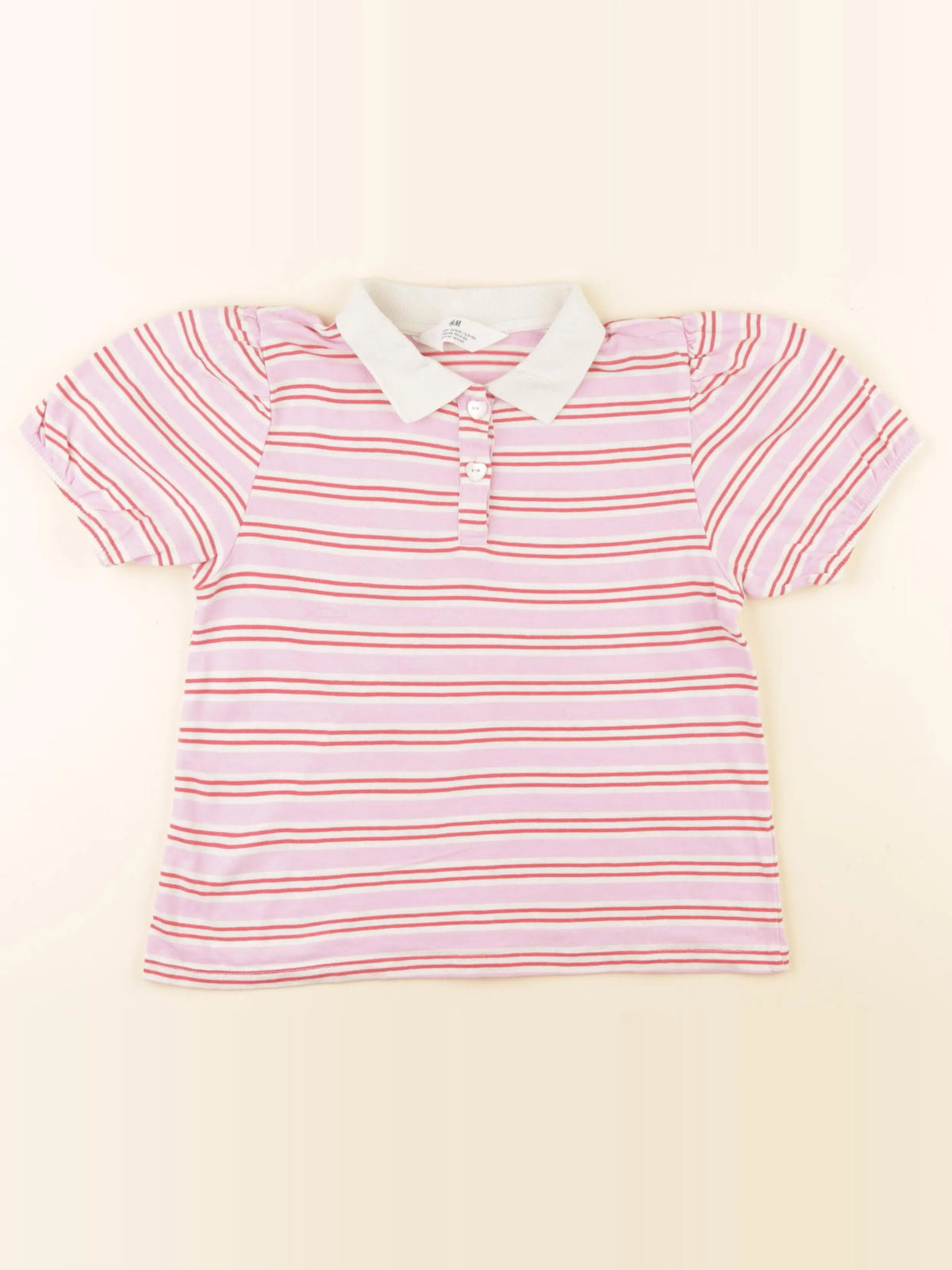 H&M - tee-shirt rose - 8/10 ans