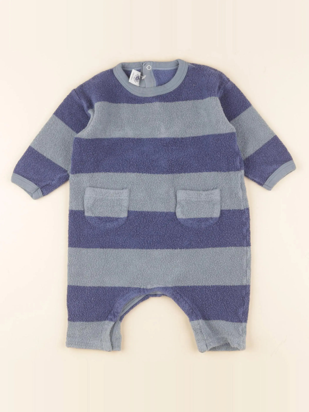 Petit Bateau - combinaison bleu - 12 mois