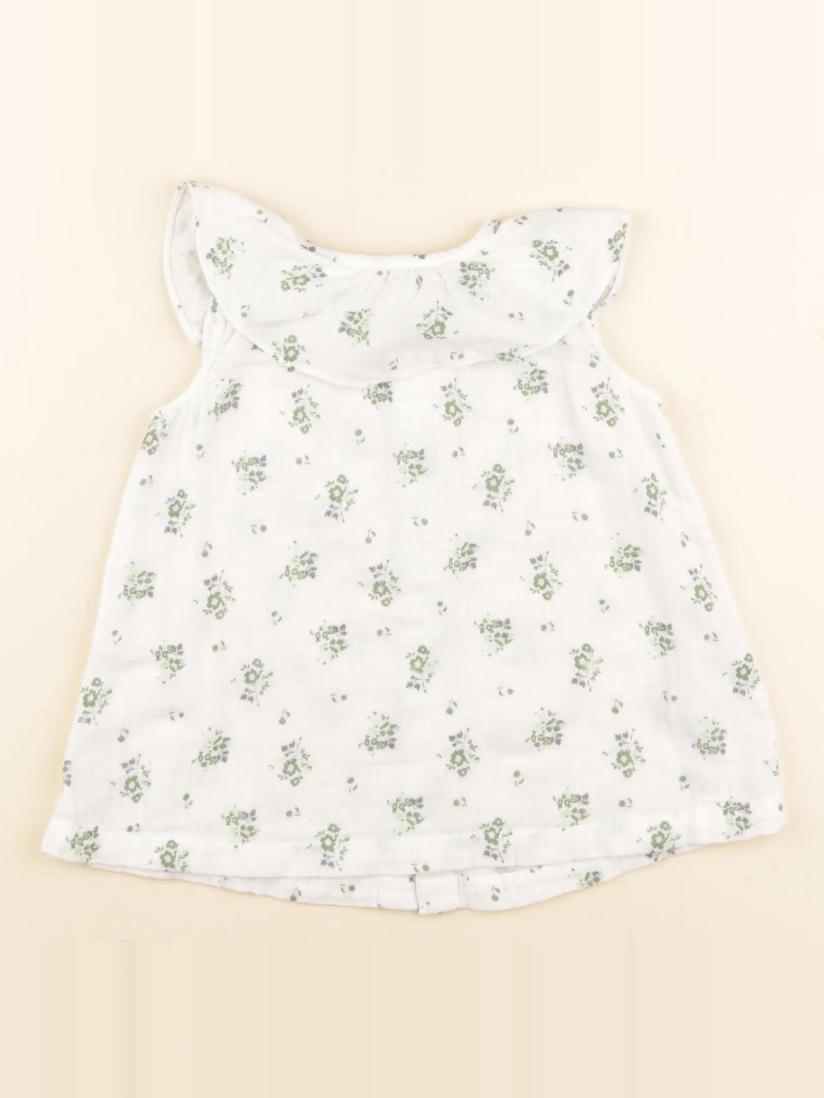Petit Bateau - robe blanc - 6 mois