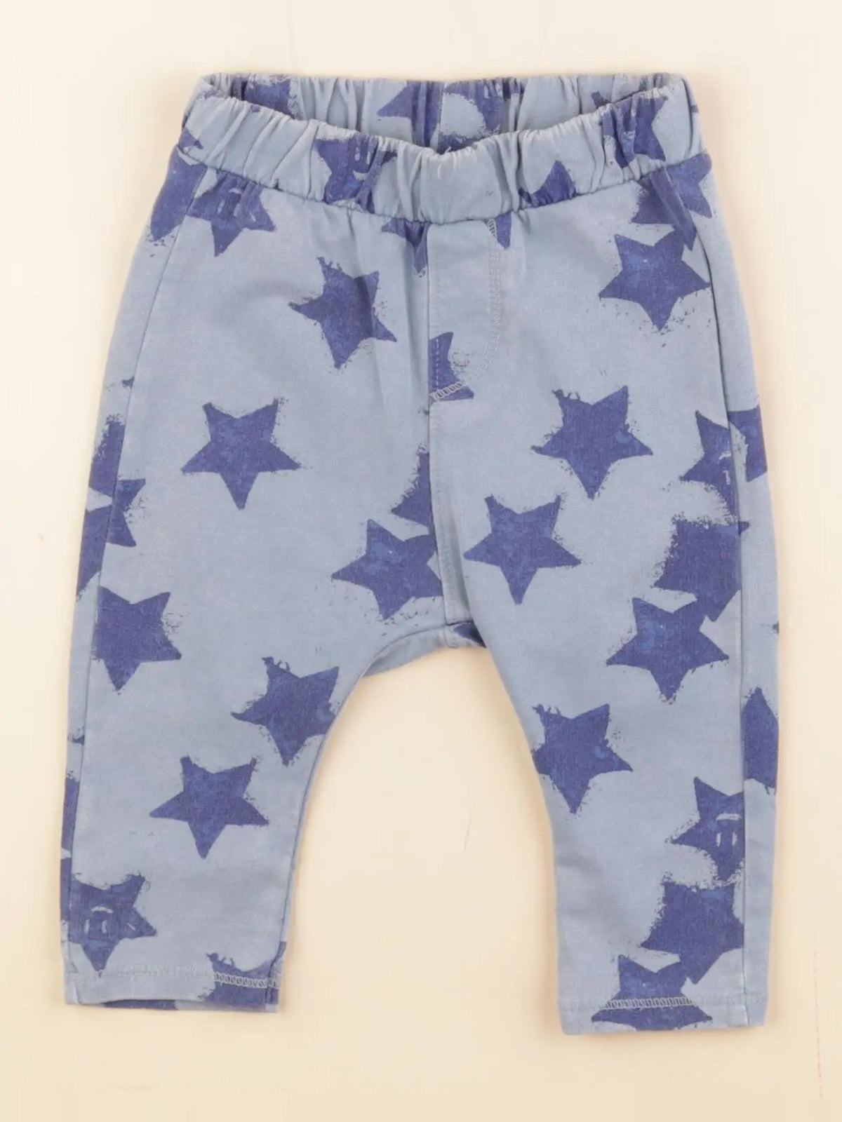 Zara - jogging bleu - 6/9 mois