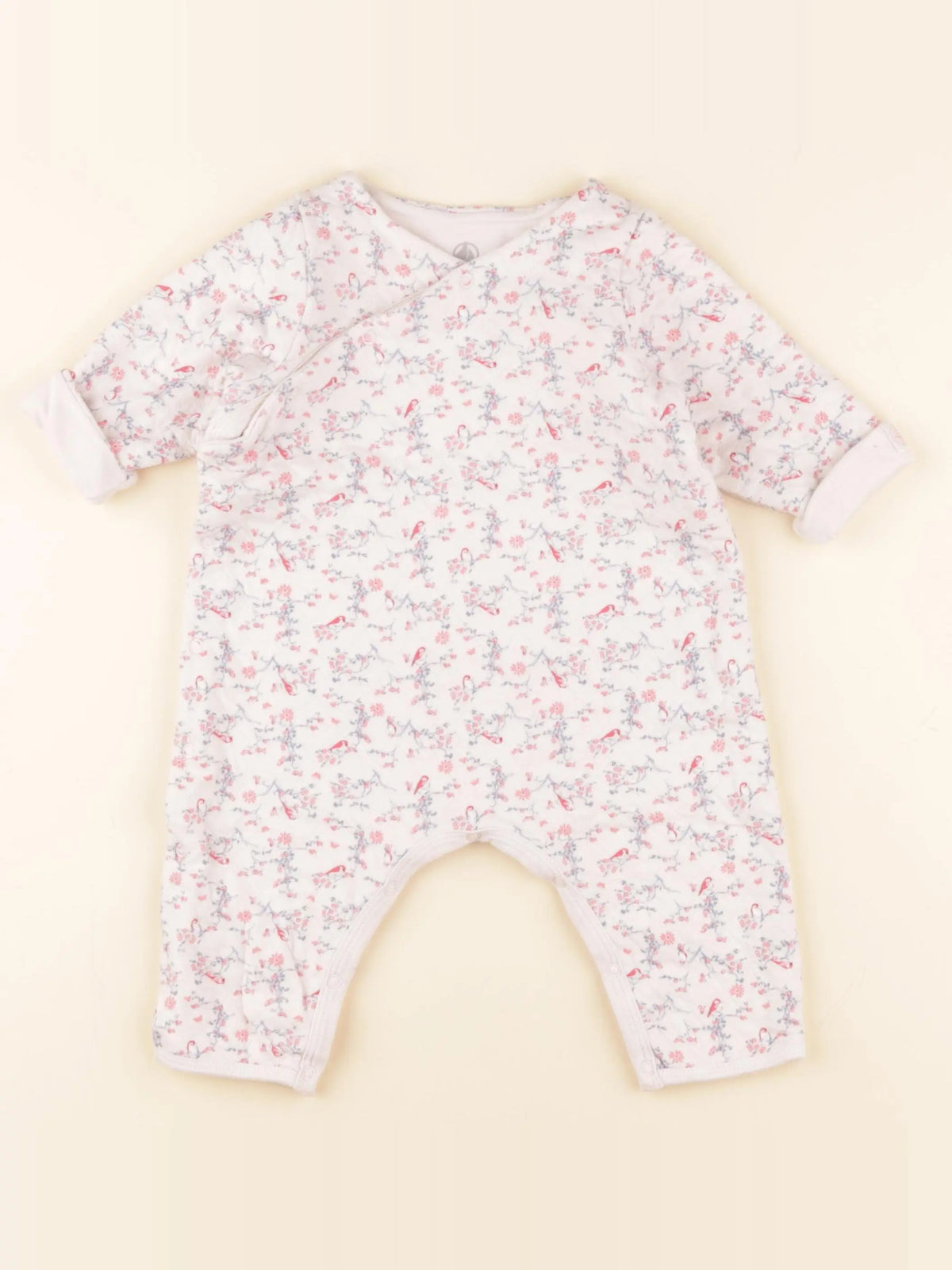 Petit Bateau - combinaison blanc - 6 mois