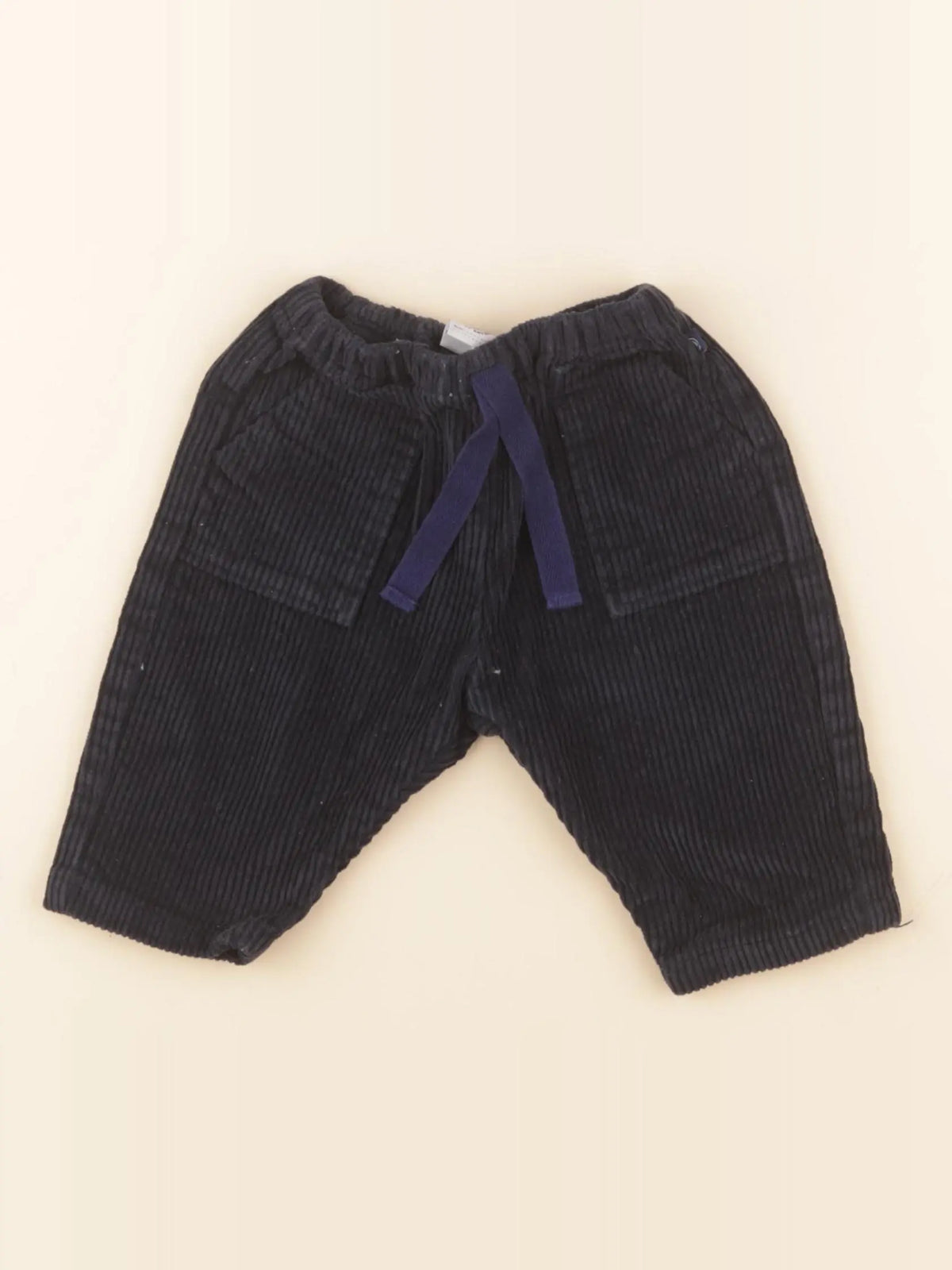 Petit Bateau - pantalon bleu - 6 mois