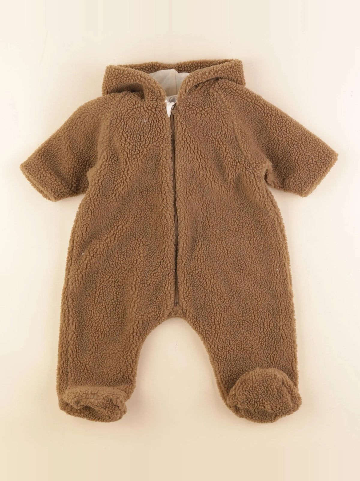 Petit Bateau - combi-pilote marron - 6 mois