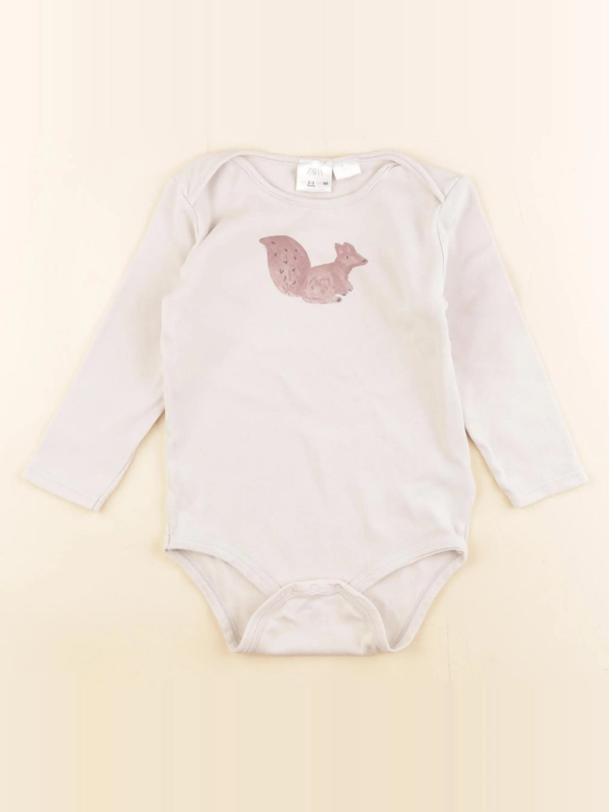 Zara - body beige - 2/3 ans
