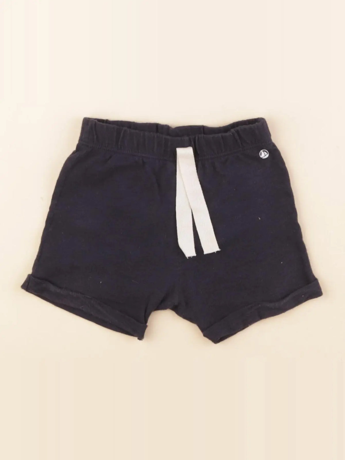 Petit Bateau - short bleu - 6 mois