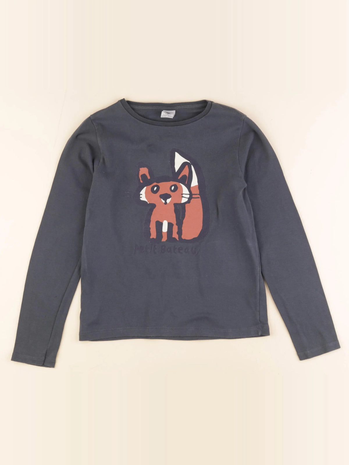 Petit Bateau - tee-shirt bleu - 10 ans