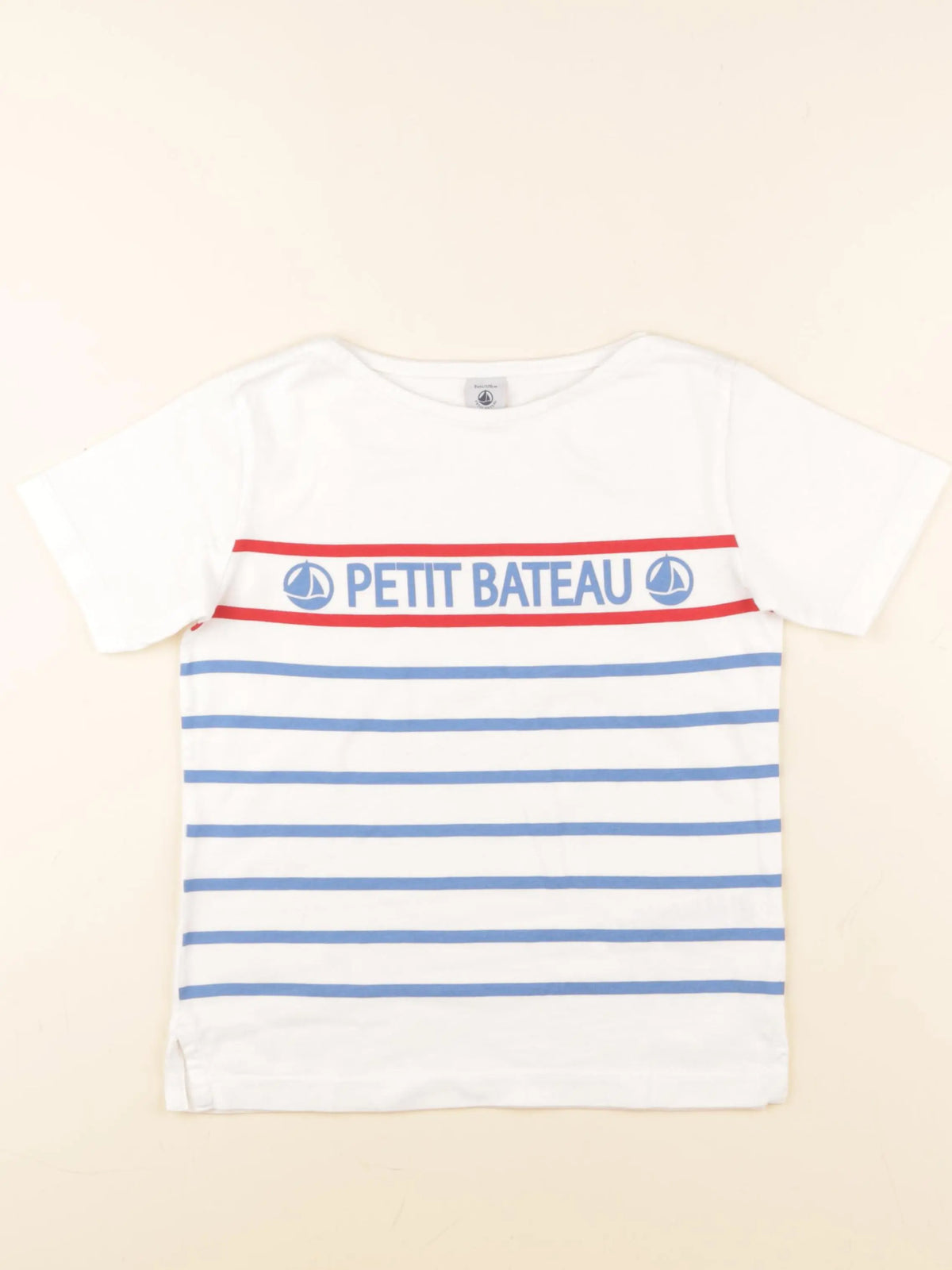 Petit Bateau - tee-shirt blanc - 8 ans