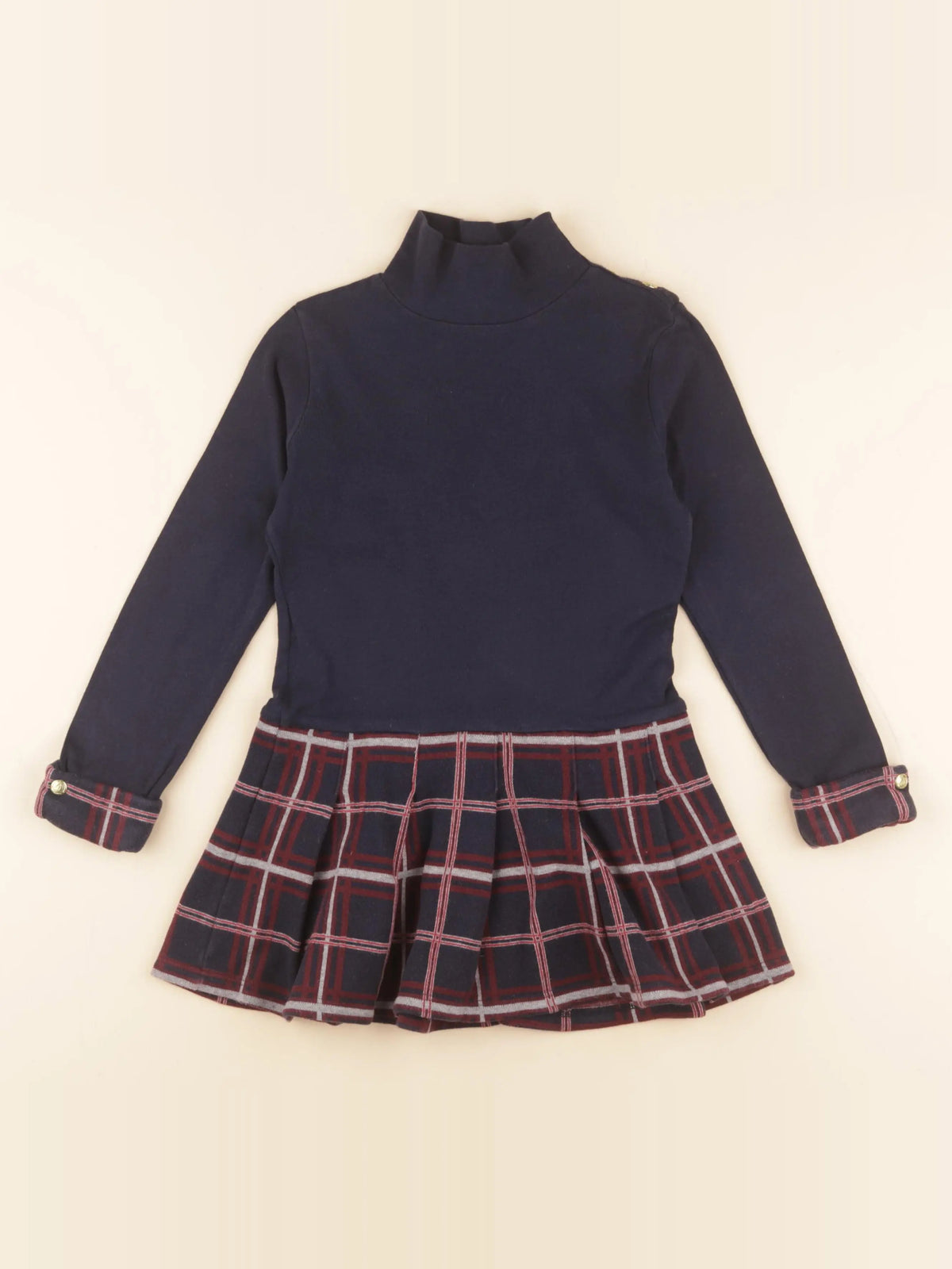 Petit Bateau - robe bleu - 5 ans
