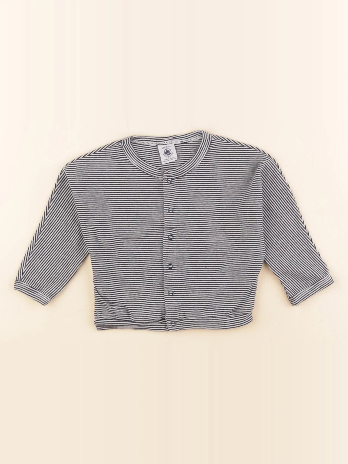 Petit Bateau - tee-shirt bleu - 18 mois