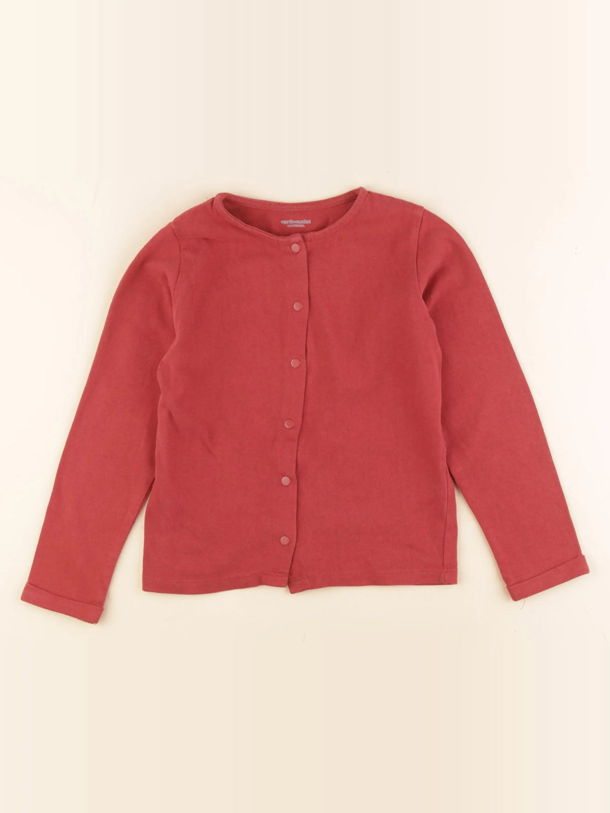 Vertbaudet - gilet rose - 7 ans