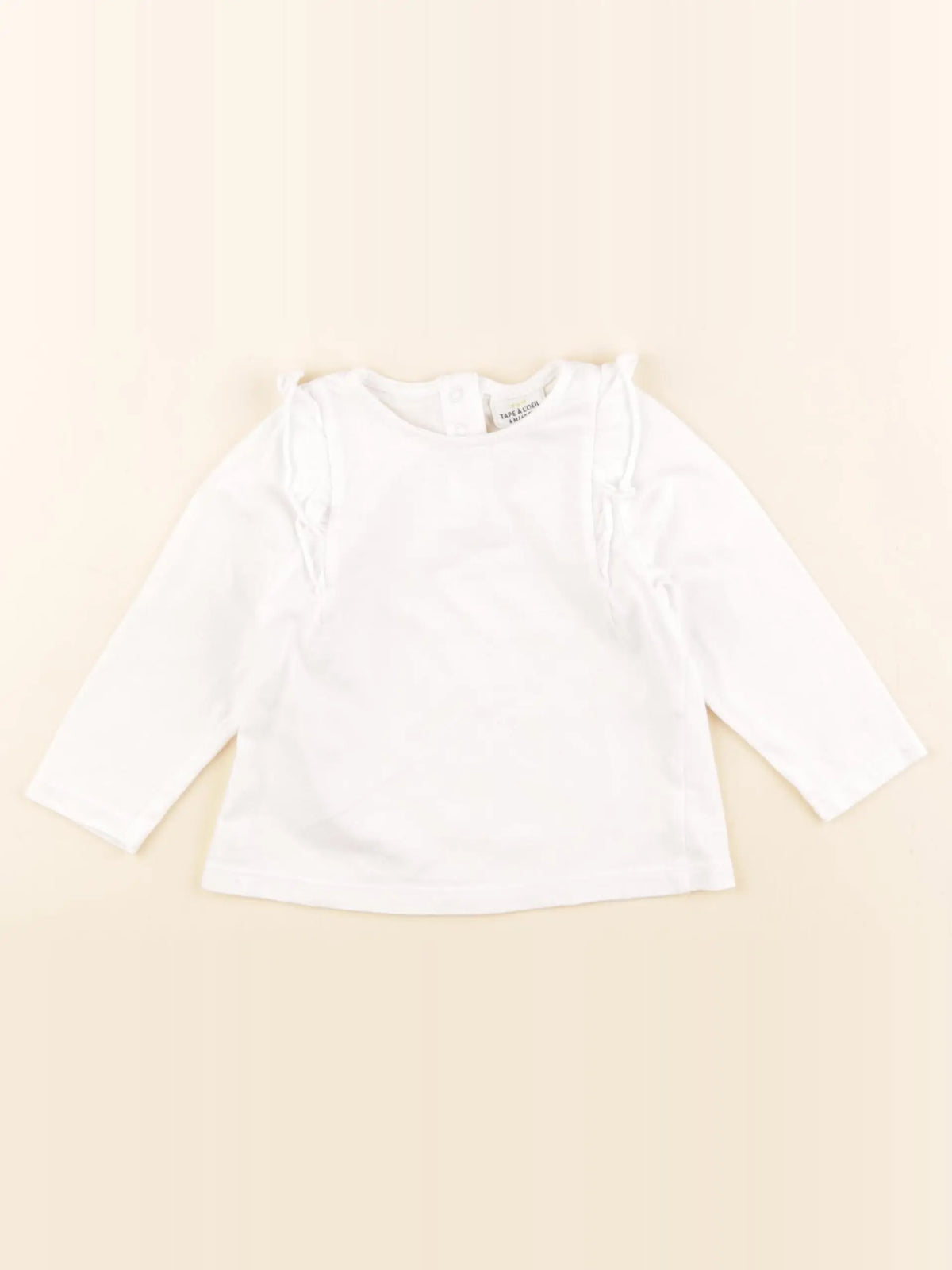 Tape à l'oeil - tee-shirt blanc - 6 mois