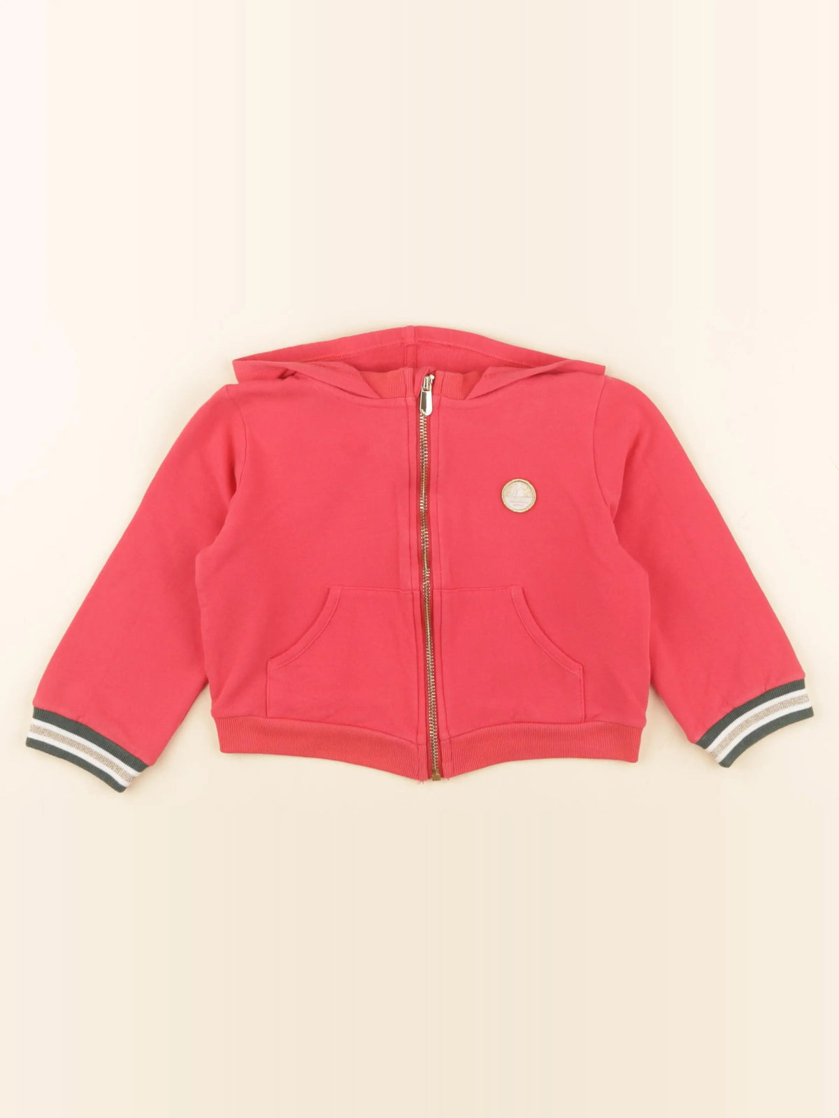 Petit Bateau - sweat rouge - 3 ans