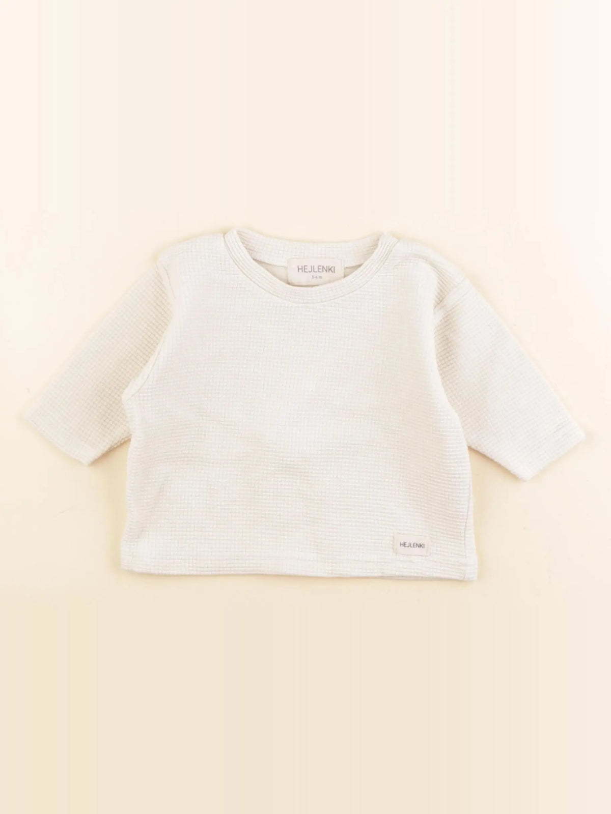 Hejlenki - tee-shirt beige - 3/6 mois