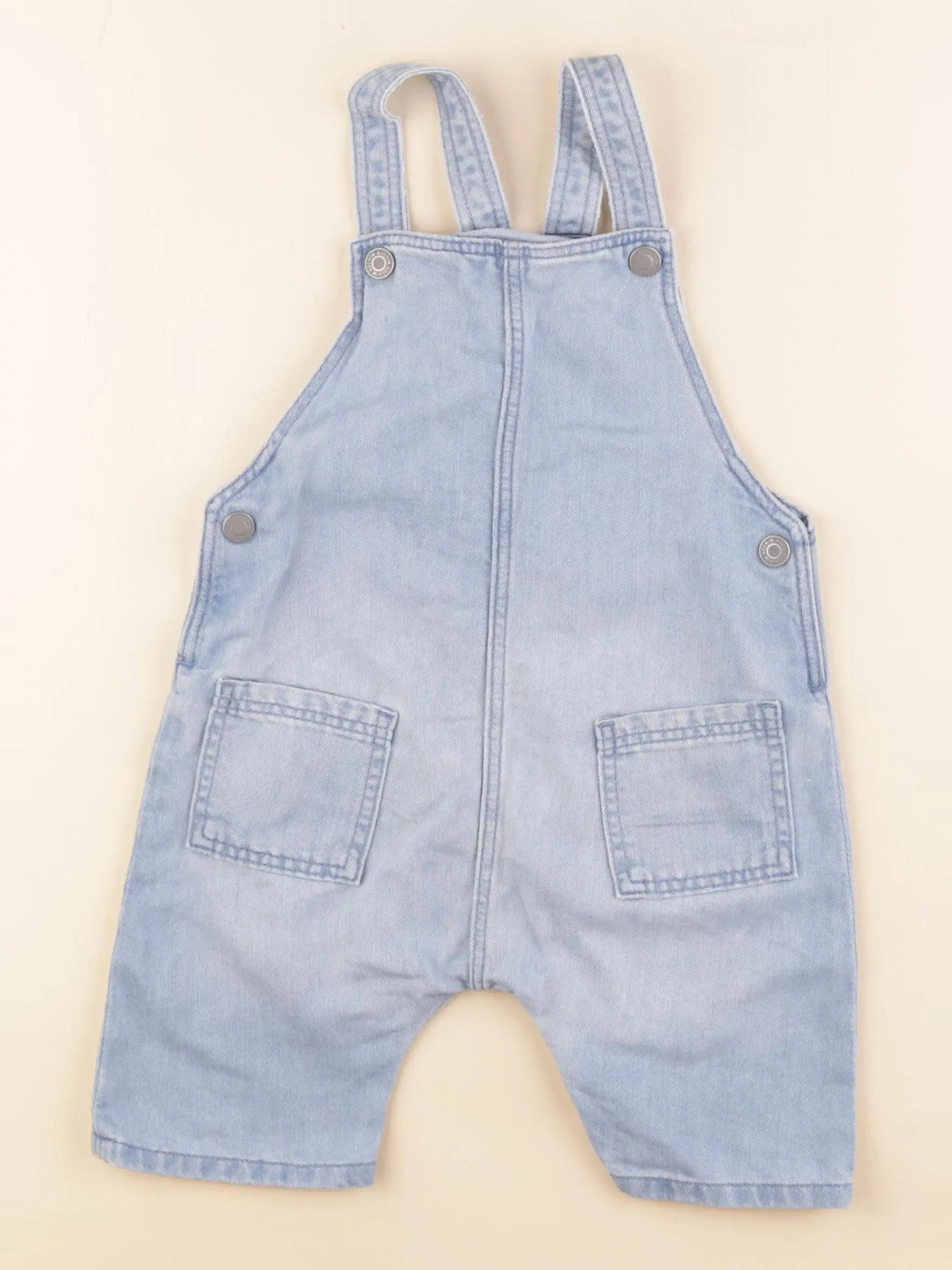 H&M - salopette bleu - 9/12 mois