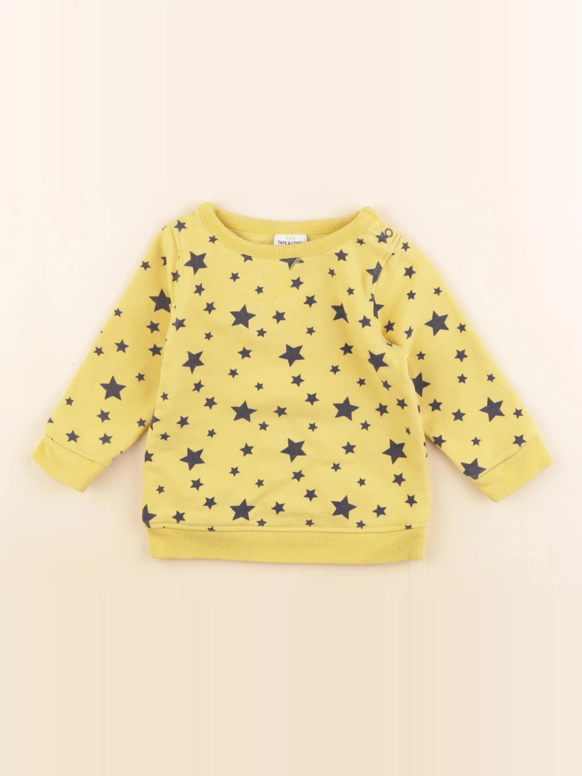Tape à l'oeil - sweat jaune, bleu - 6 mois
