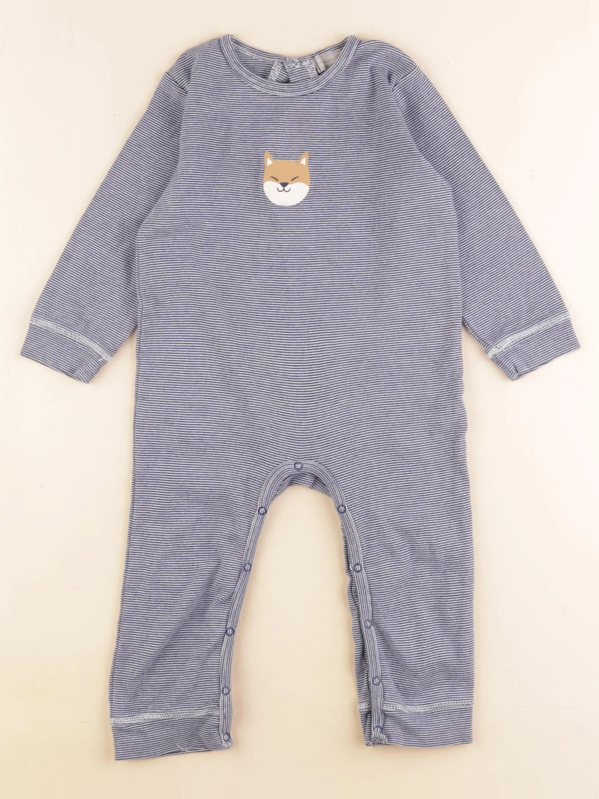 Boutchou - pyjama coton bleu - 24 mois