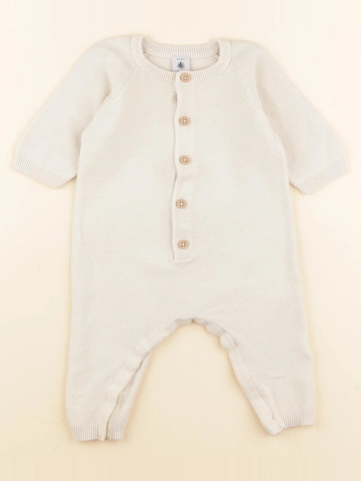 Petit Bateau - combinaison beige - 3 mois