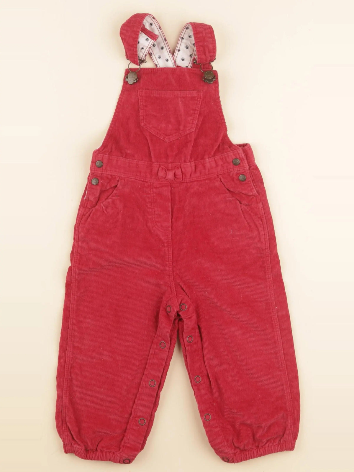 Petit Bateau - salopette rouge - 12 mois