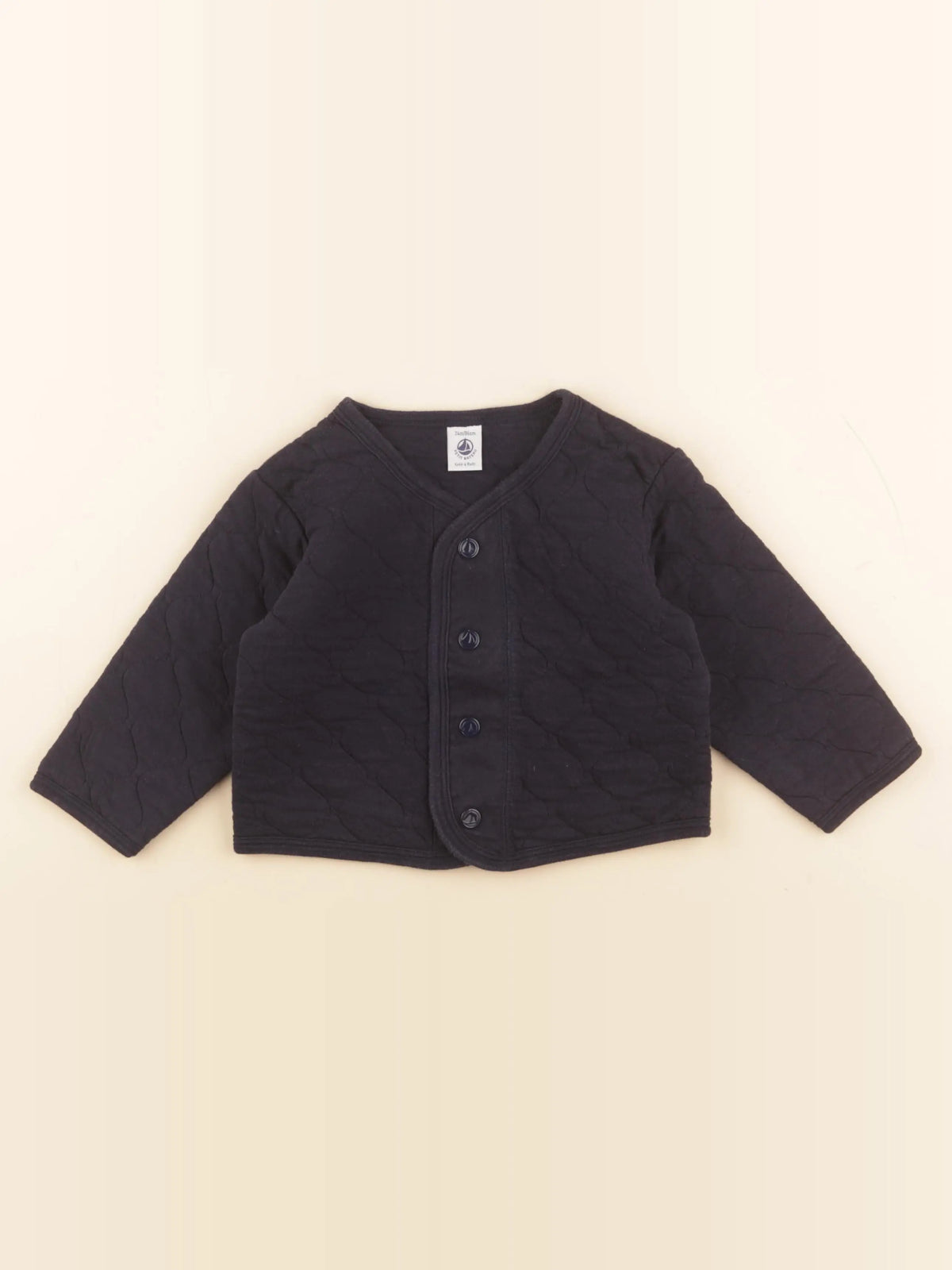 Petit Bateau - sweat bleu - 24 mois