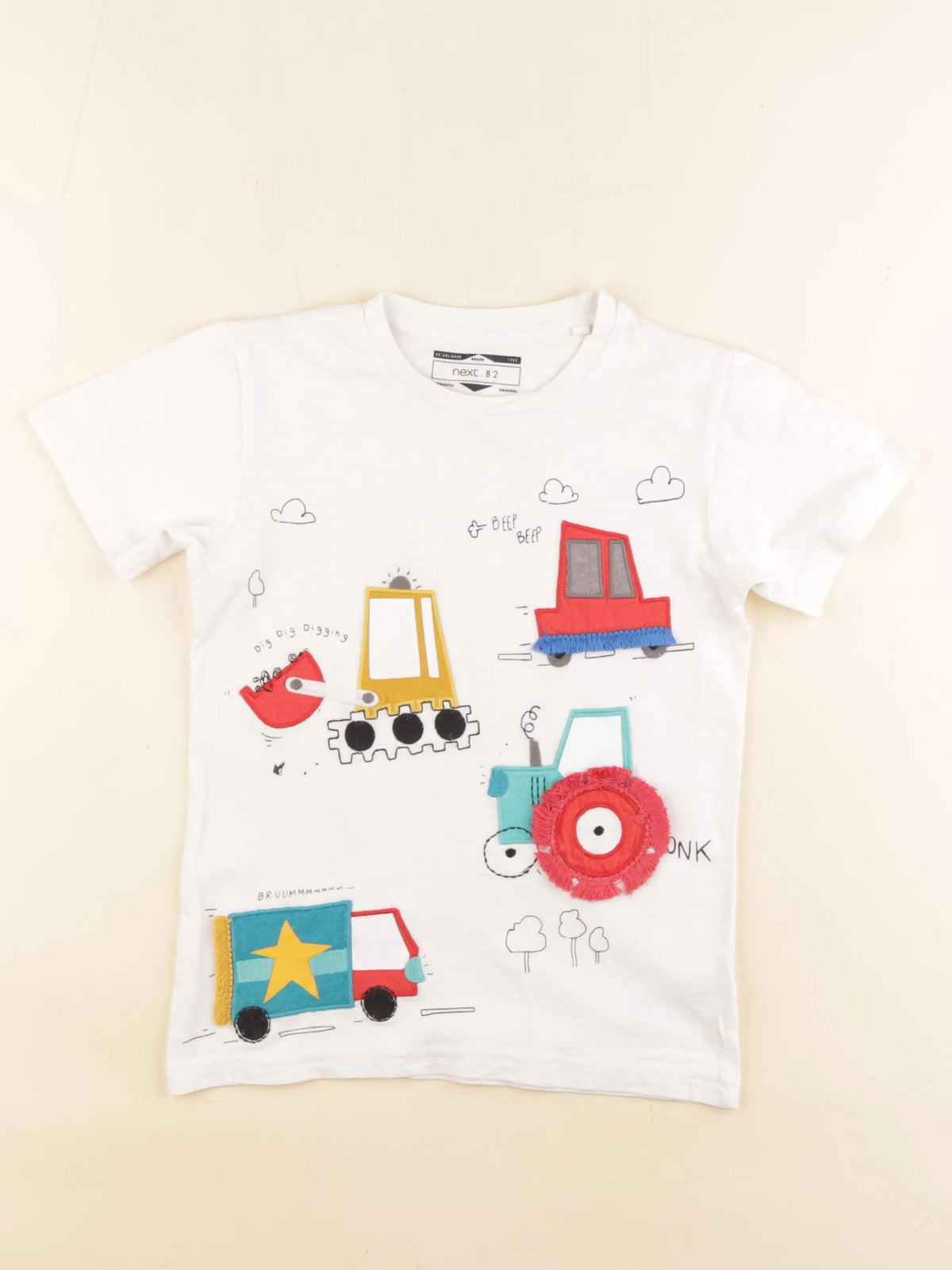 Next - tee-shirt blanc, multicolore - 5/6 ans