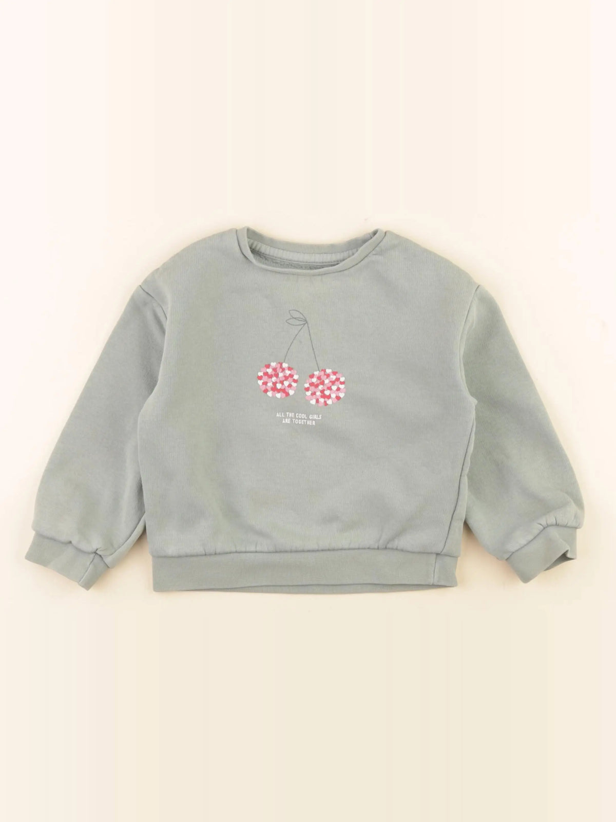 Vertbaudet - sweat vert - 3 ans