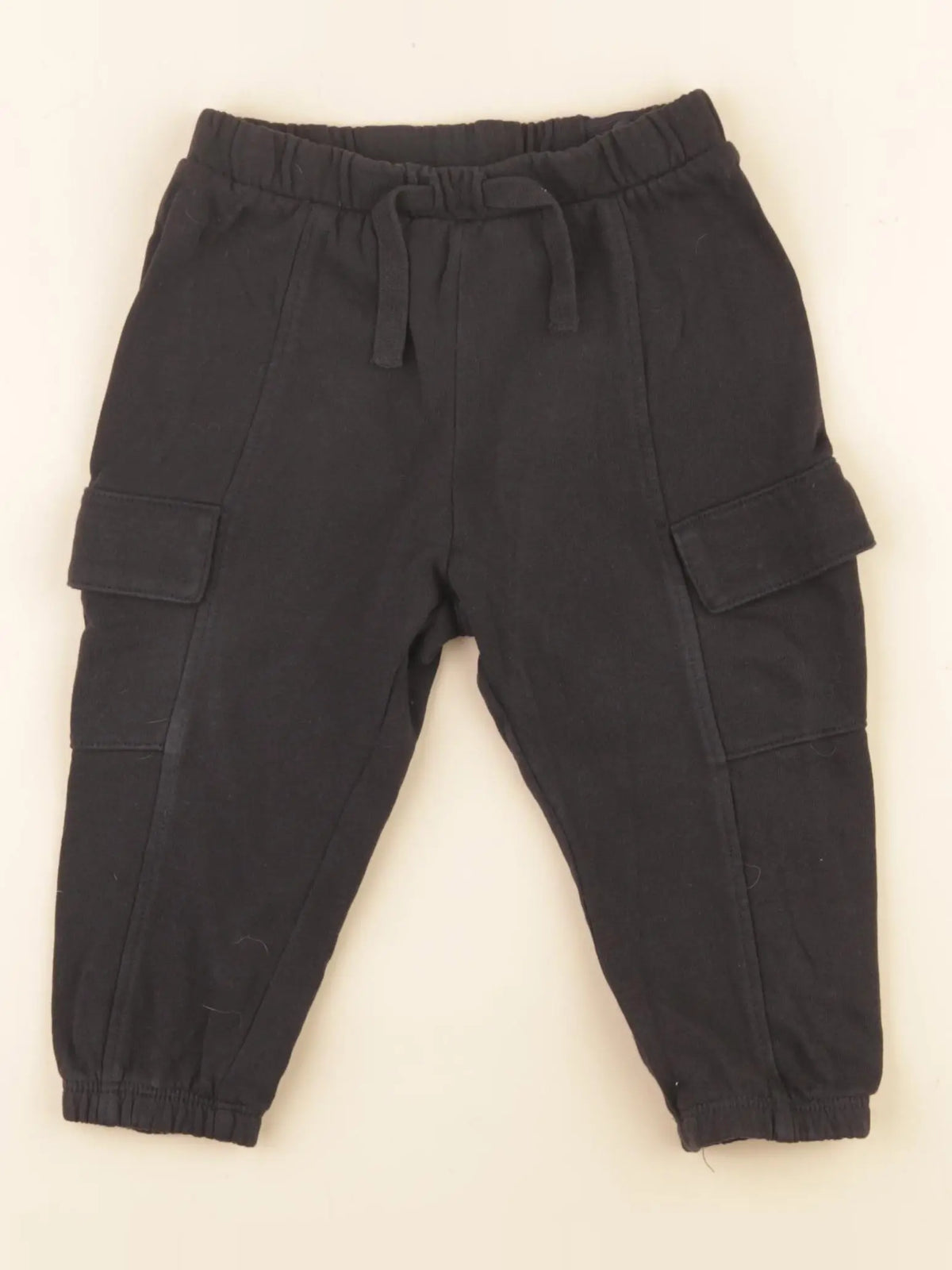 H&M - jogging noir - 9/12 mois