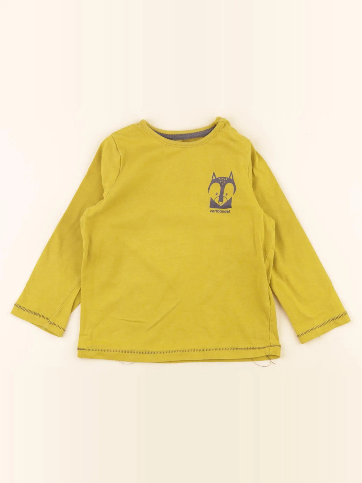 Vertbaudet - tee-shirt jaune - 2 ans