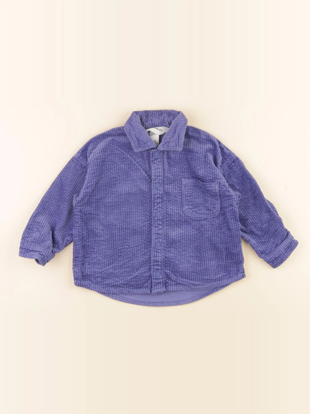 H&M - sur-chemise bleu - 12/18 mois