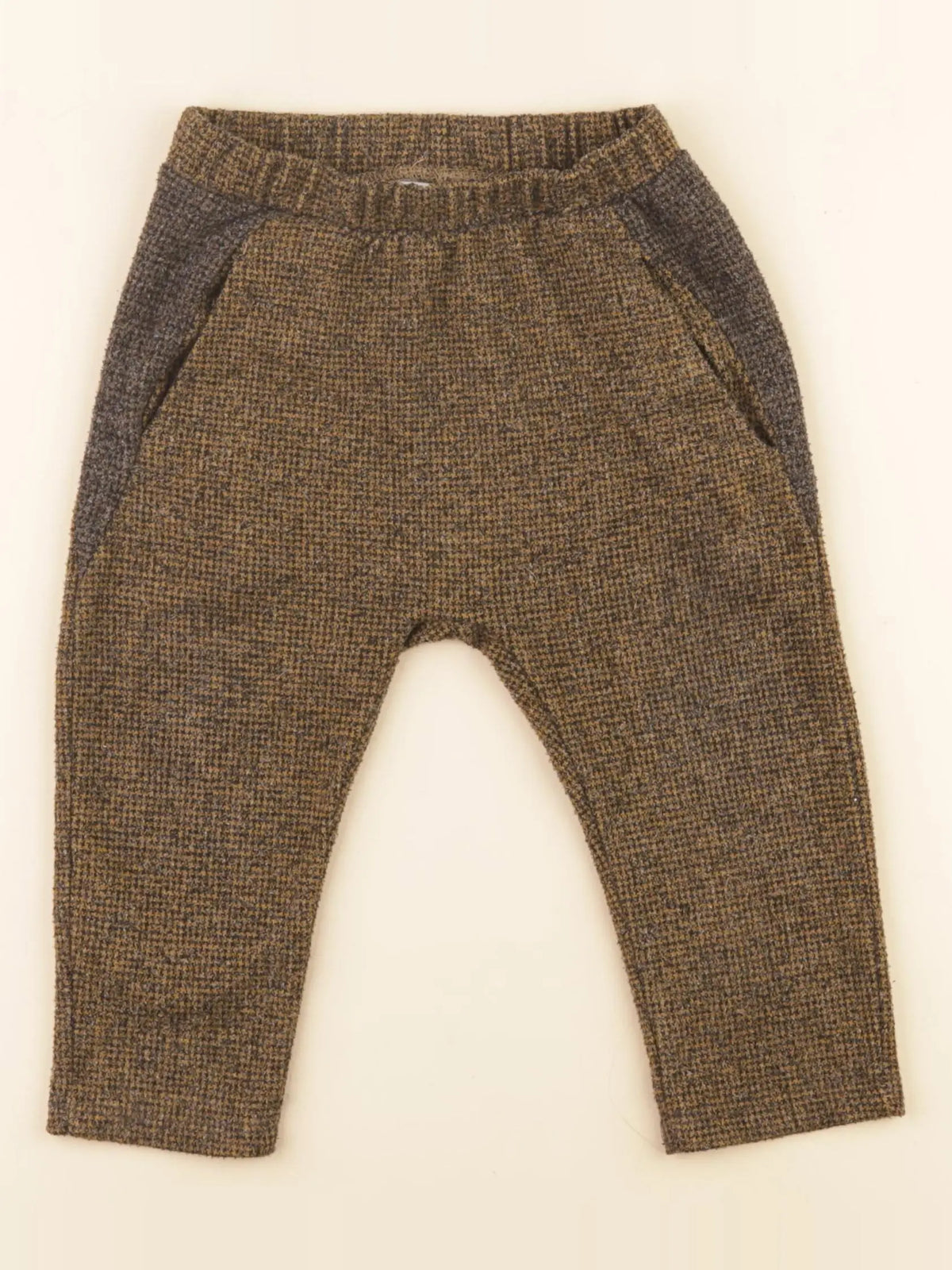 Zara - sarouel marron, jaune - 18/24 mois