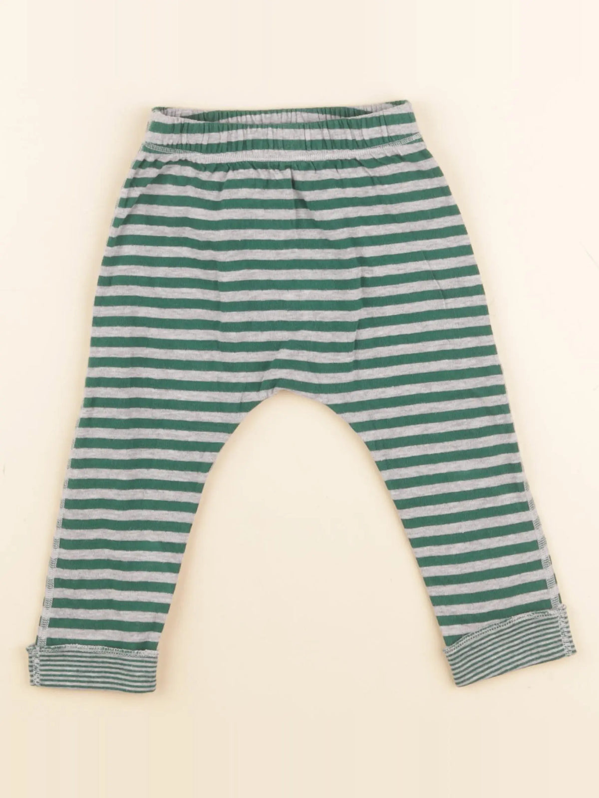 Petit Bateau - legging gris, vert - 18 mois