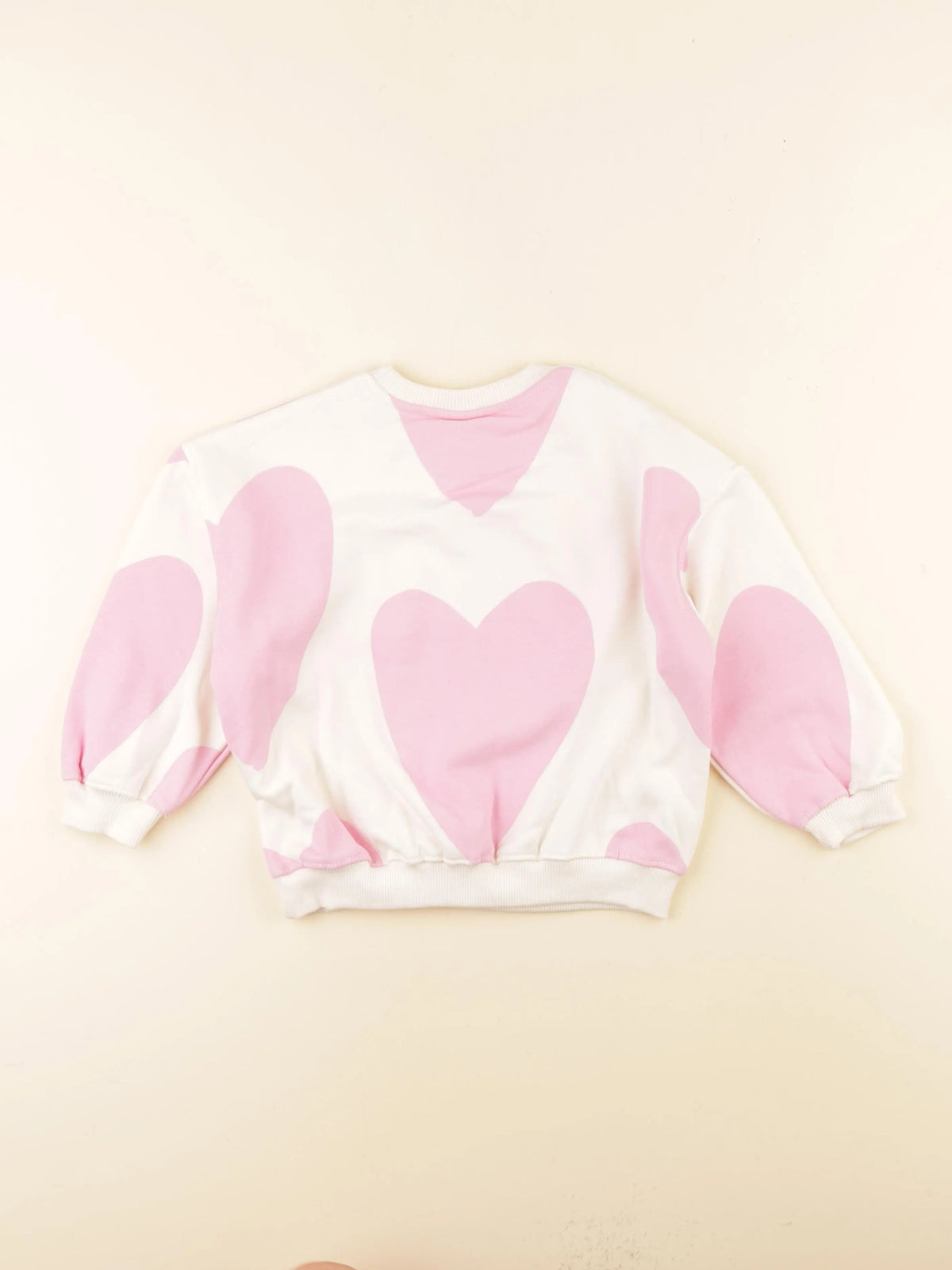 Zara - sweat beige, rose - 4 ans