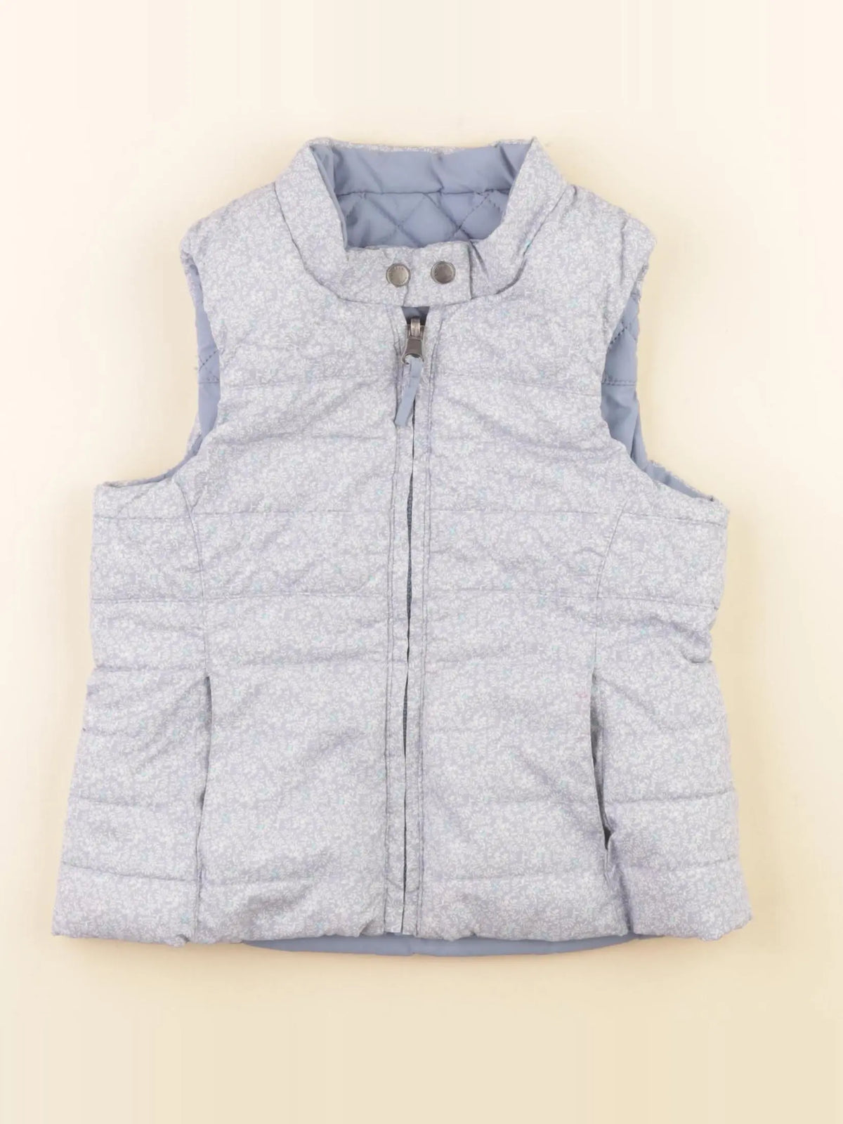 Cyrillus - doudoune réversible bleu - 4 ans