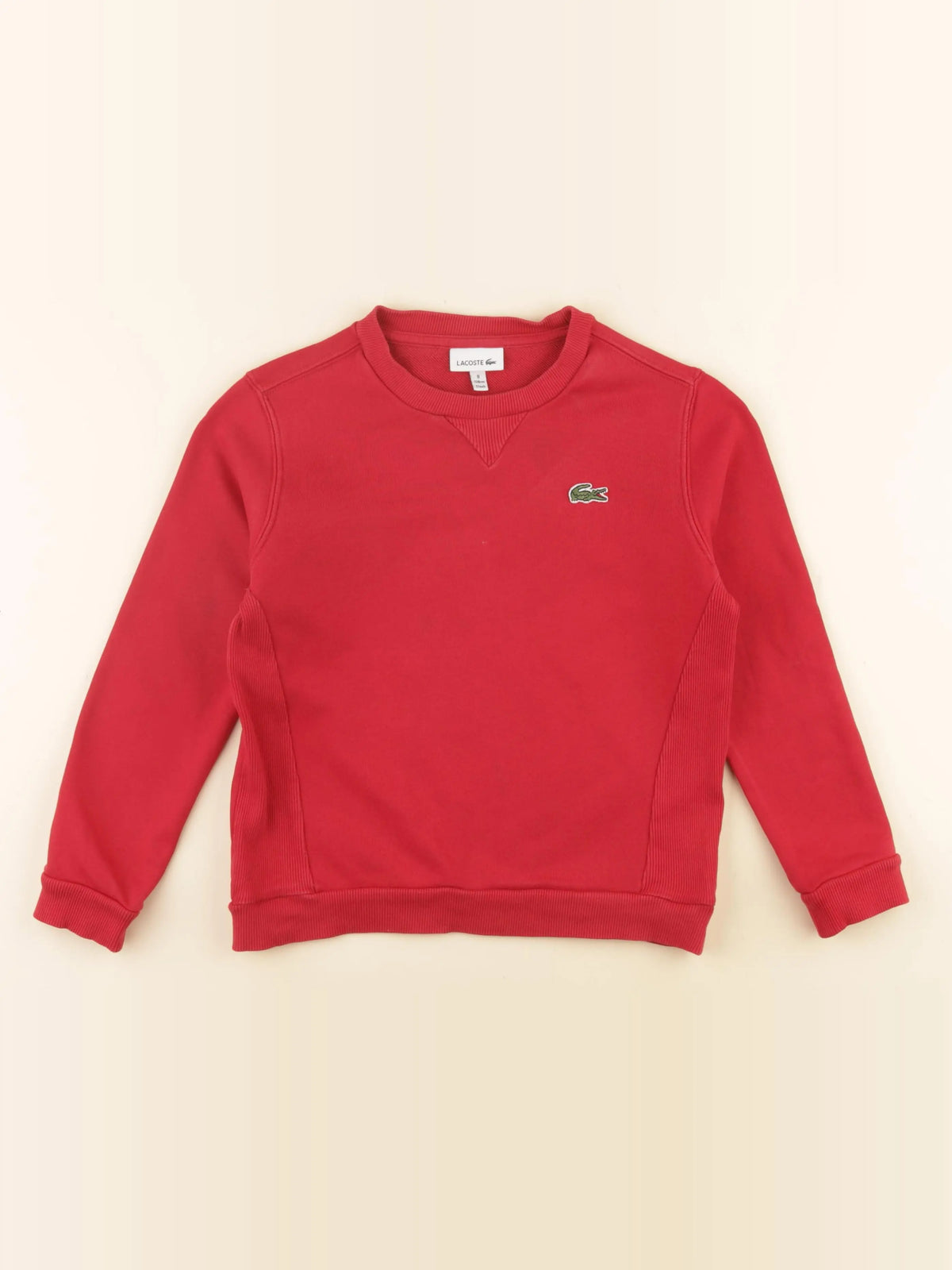 Lacoste - sweat rouge - 8 ans
