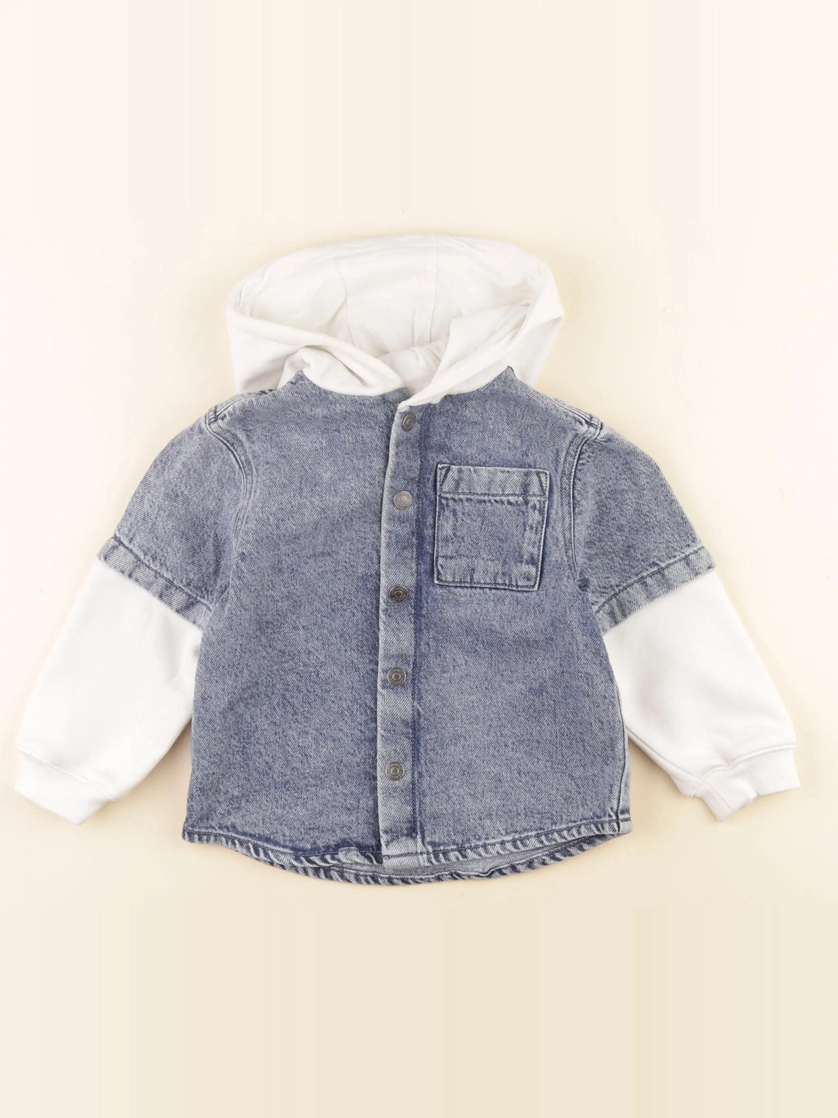 Vertbaudet - sur-chemise bleu - 3 ans