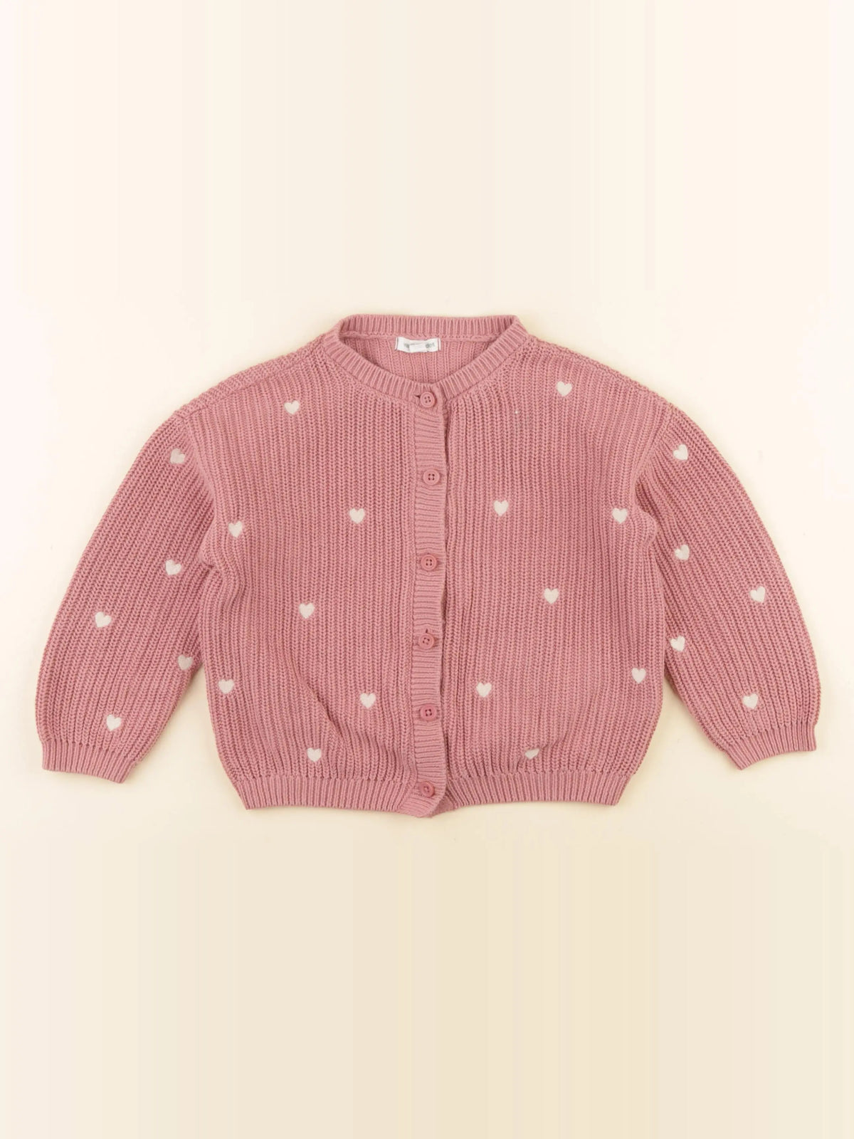 Vertbaudet - gilet rose - 4 ans