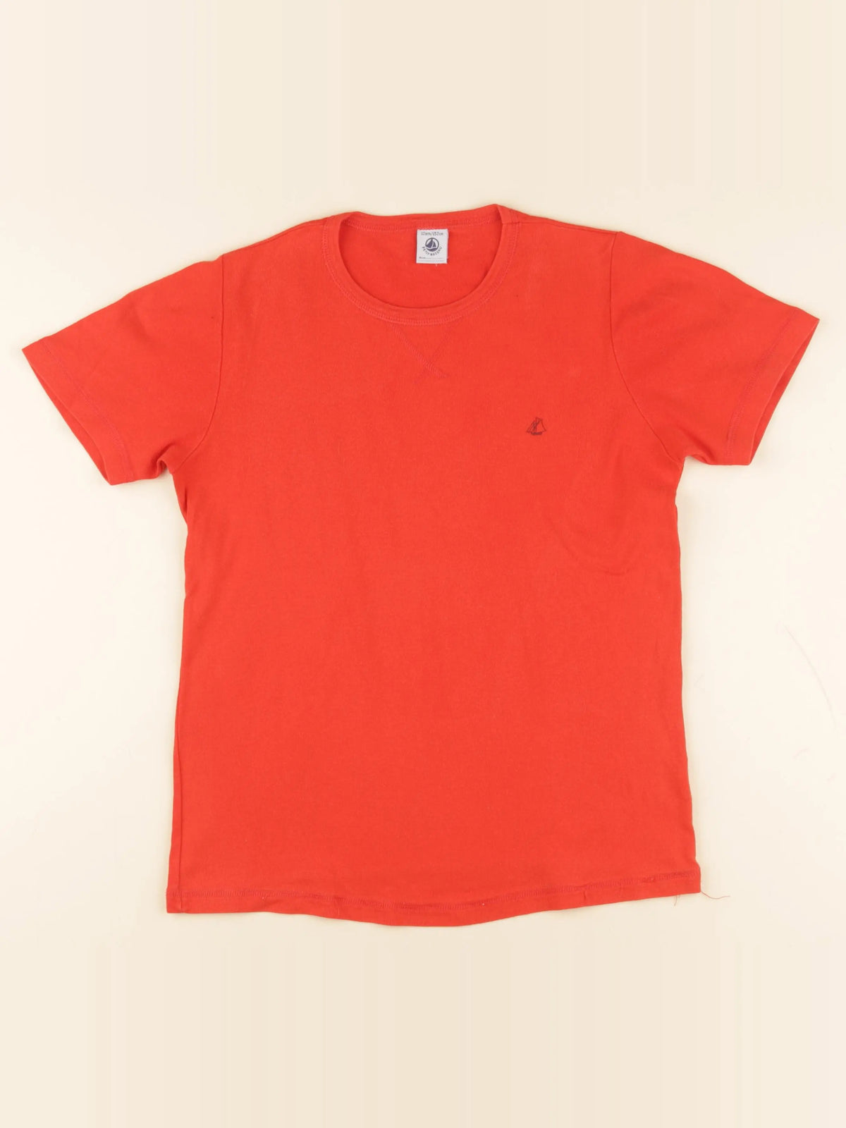 Petit Bateau - tee-shirt rouge - 12 ans