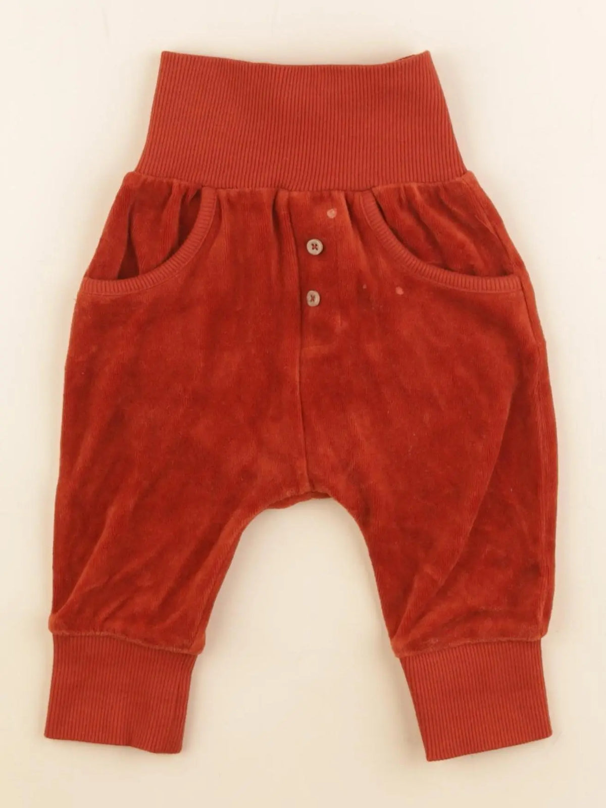 Boutchou - sarouel rouge, marron - 3 mois
