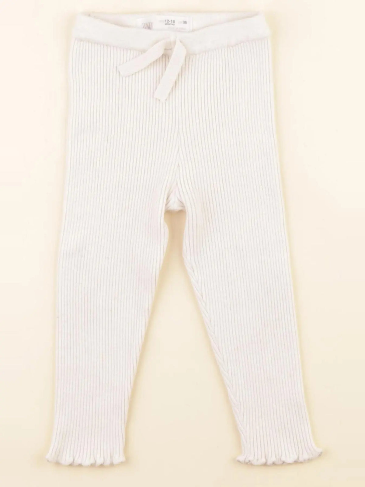 Zara - legging beige - 12/18 mois