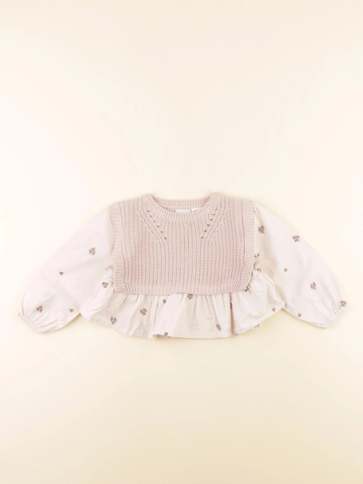 Zara - pull rose - 18 mois