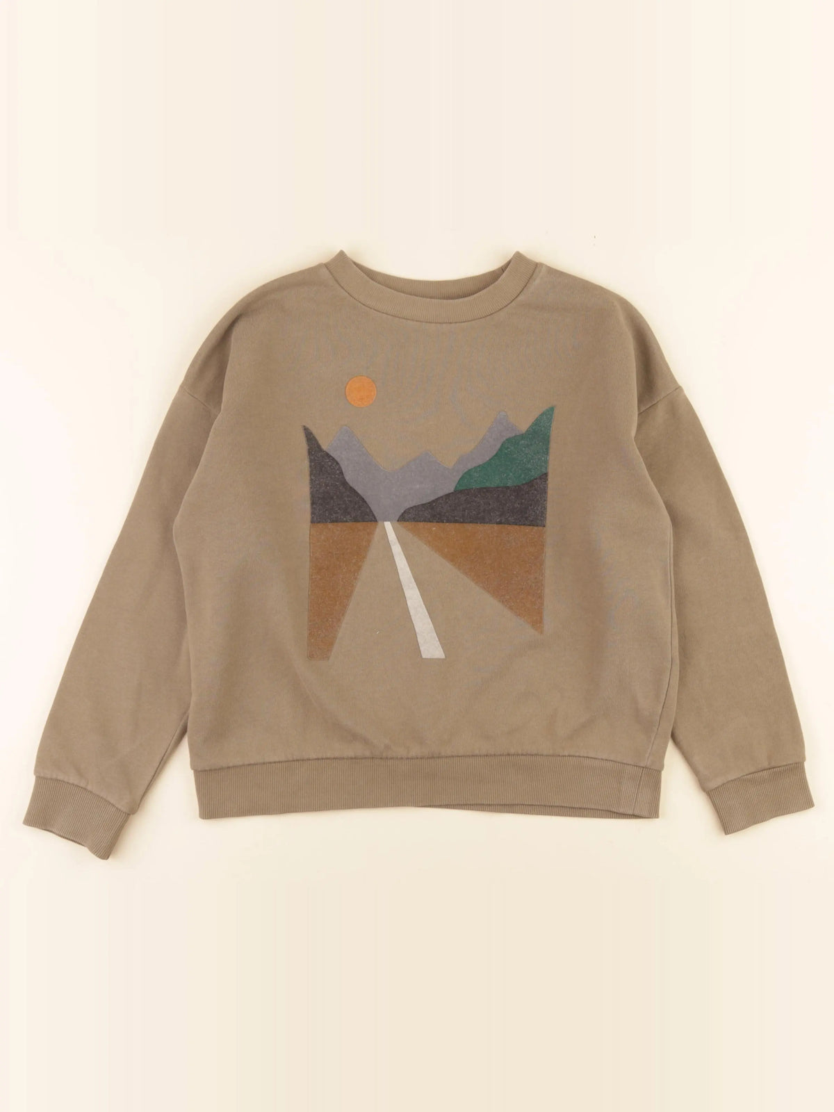 Monoprix - sweat vert - 10 ans