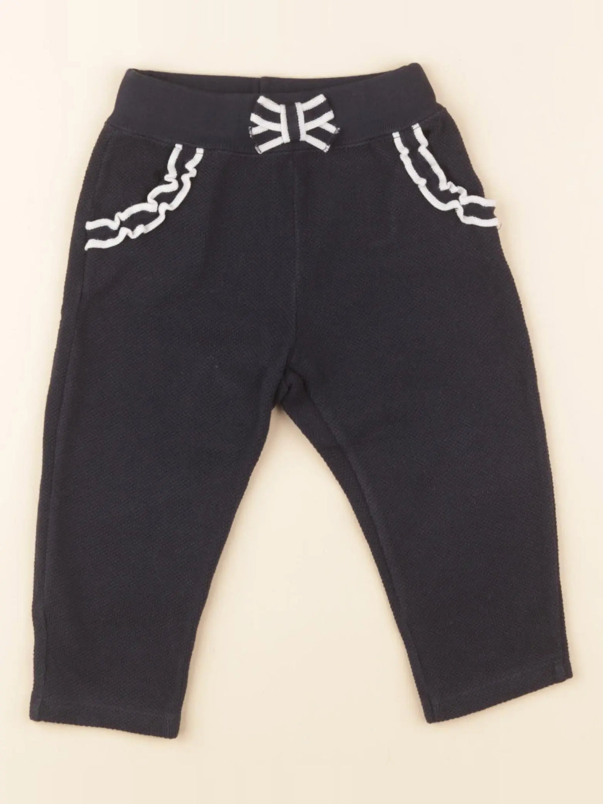 Petit Bateau - pantalon bleu - 18 mois